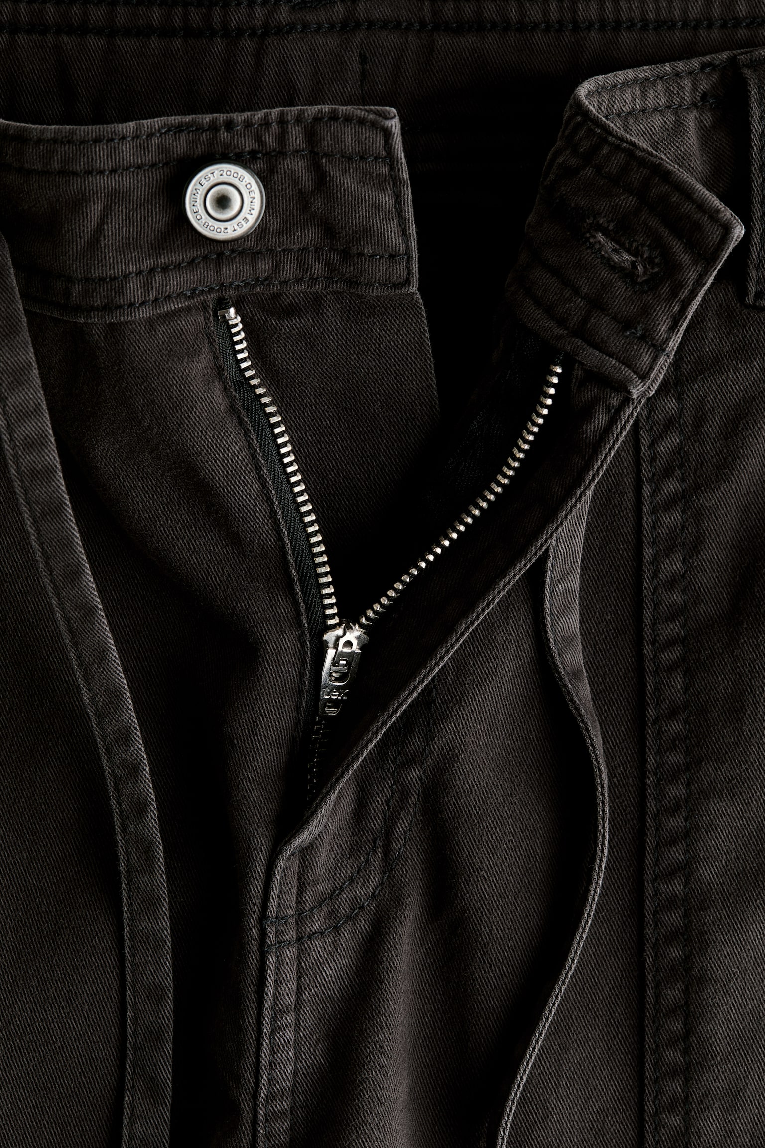 Женские брюки H&M Cargo trousers, цвет: Чёрный — фото 6