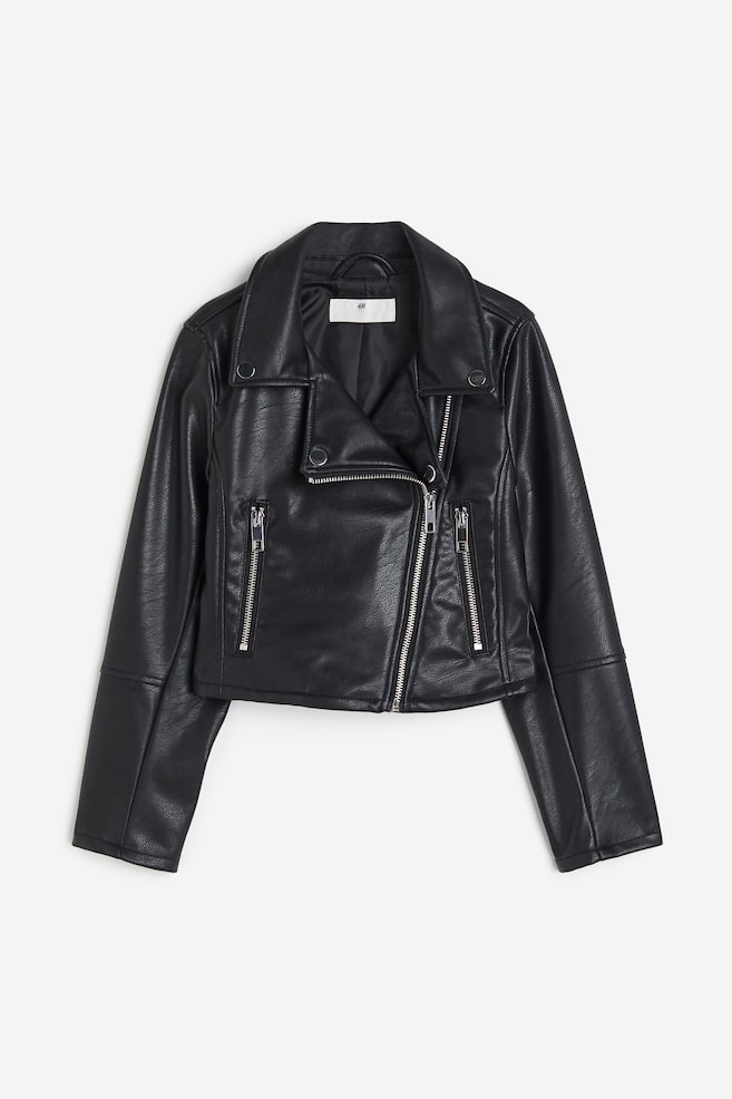 Biker jacket - Black/Dark mole - 1