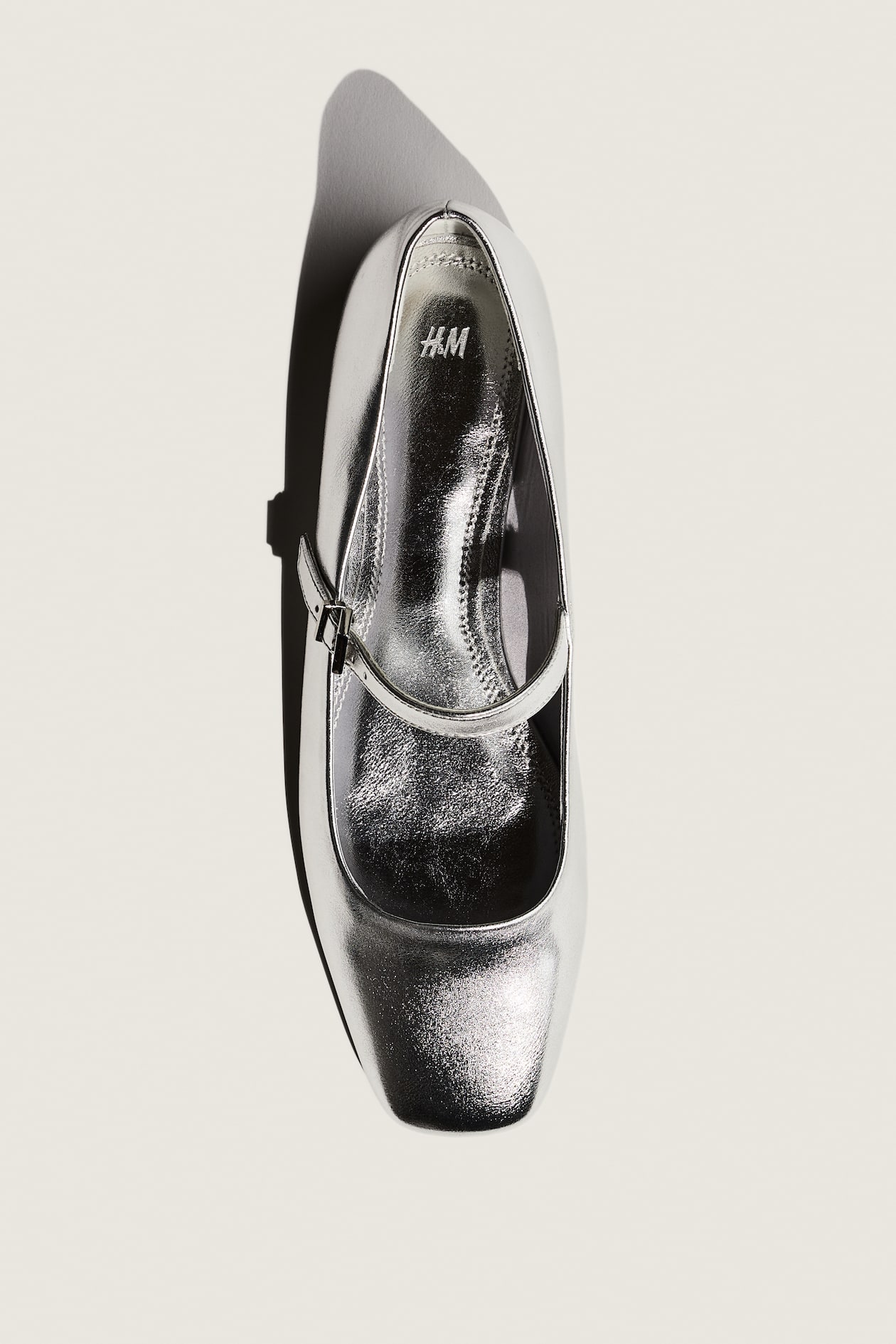 Mary Jane ballet pumps Silver-coloured Ladies H&M GB