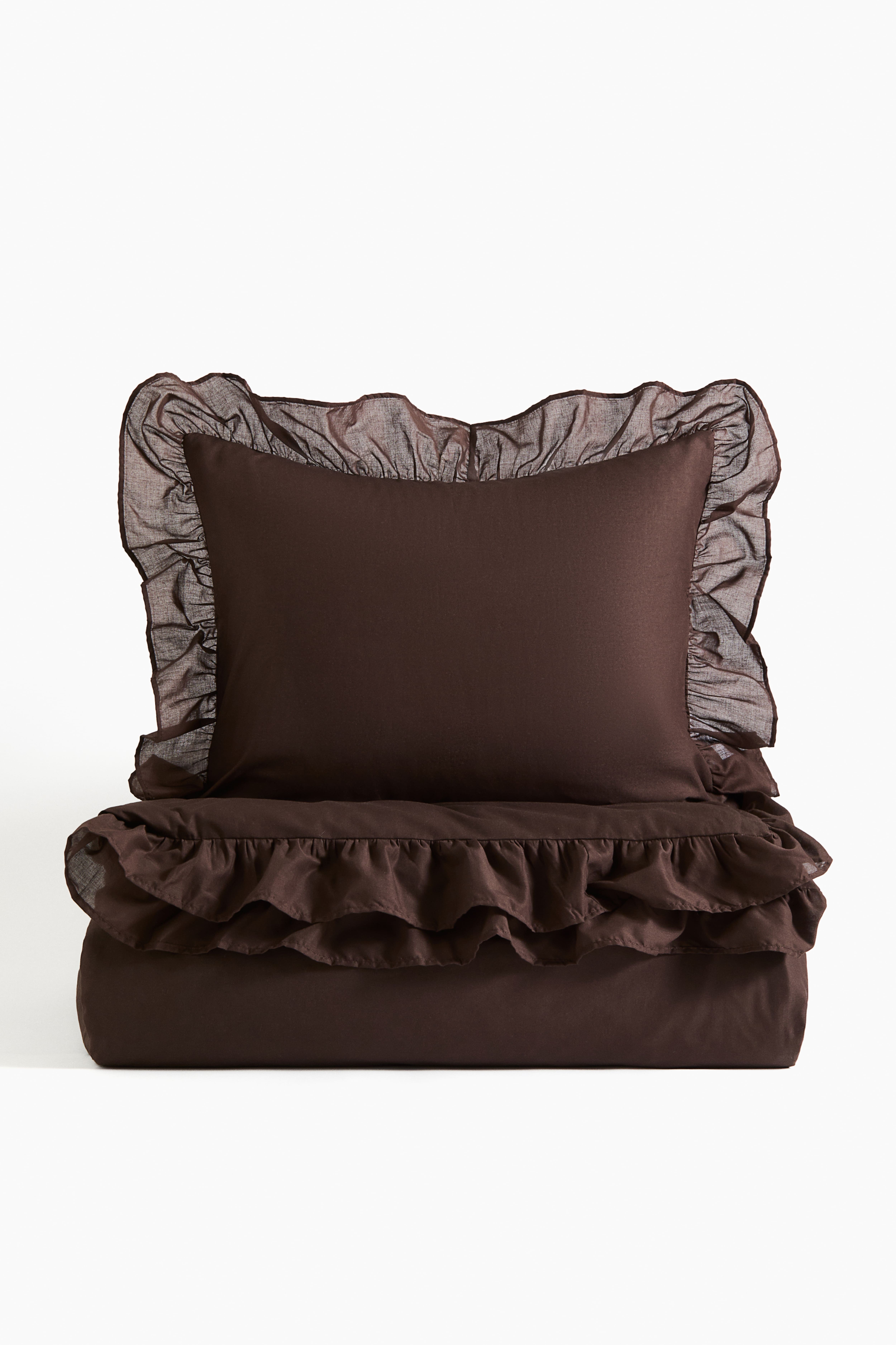 Flounced Twin Duvet Cover Set