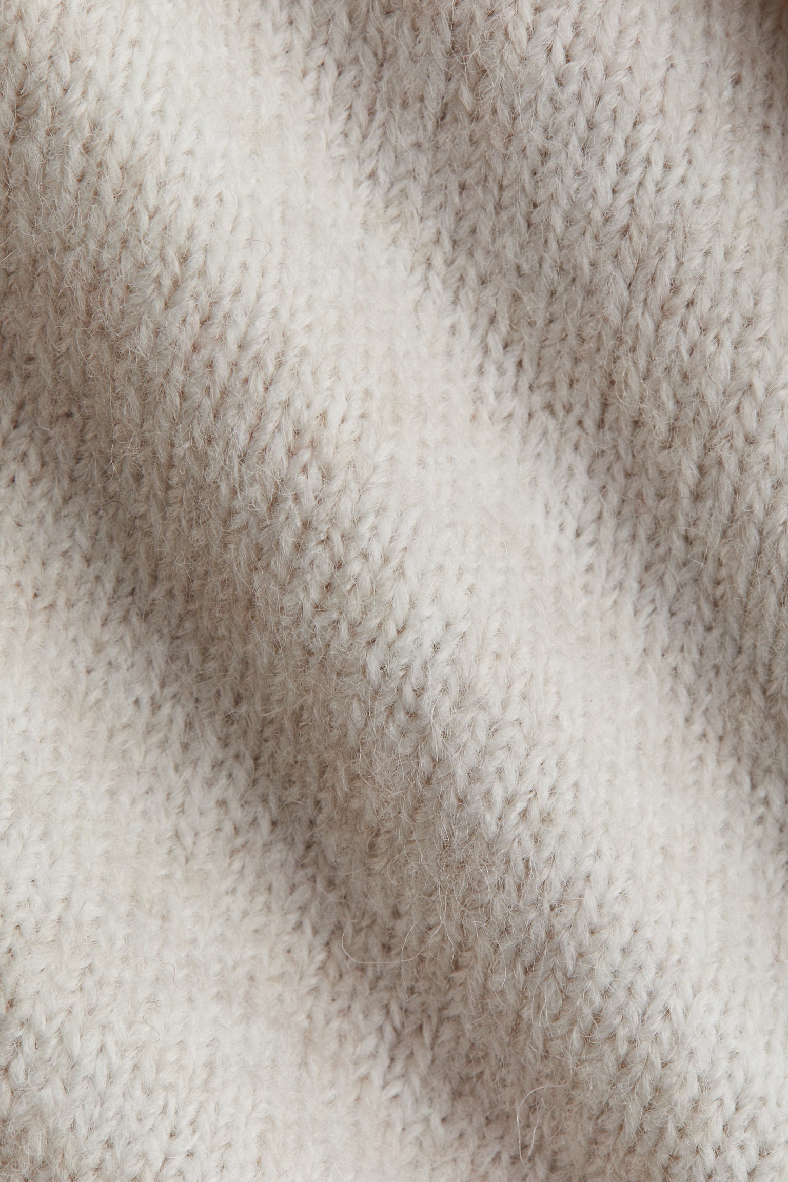Женский свитер H&M Turtleneck, цвет: Светлый бежевый меланжевый — фото 2