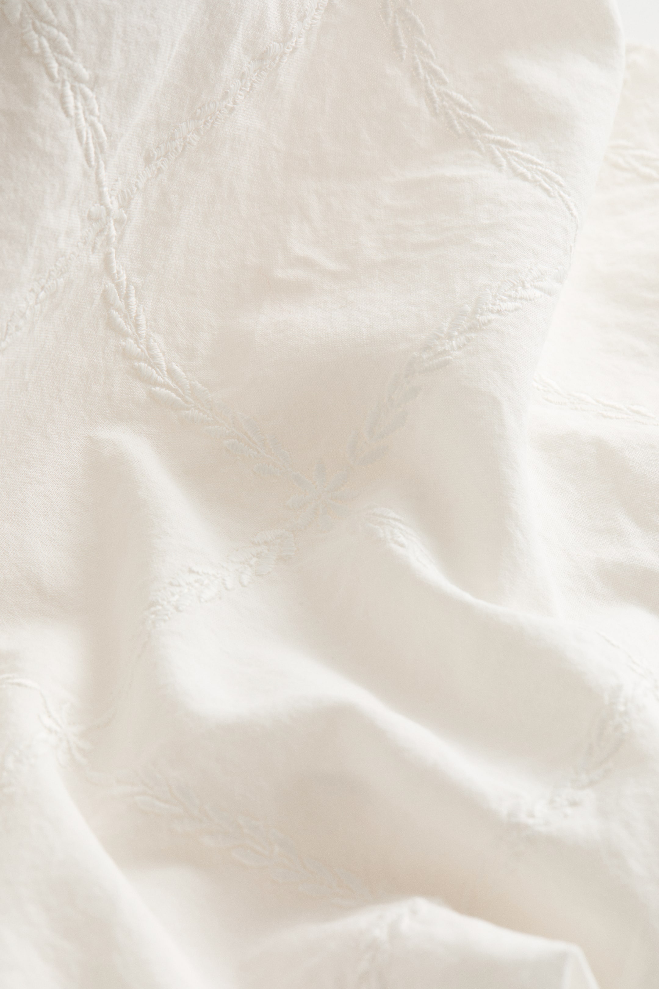 Embroidered Cotton Pillowcase