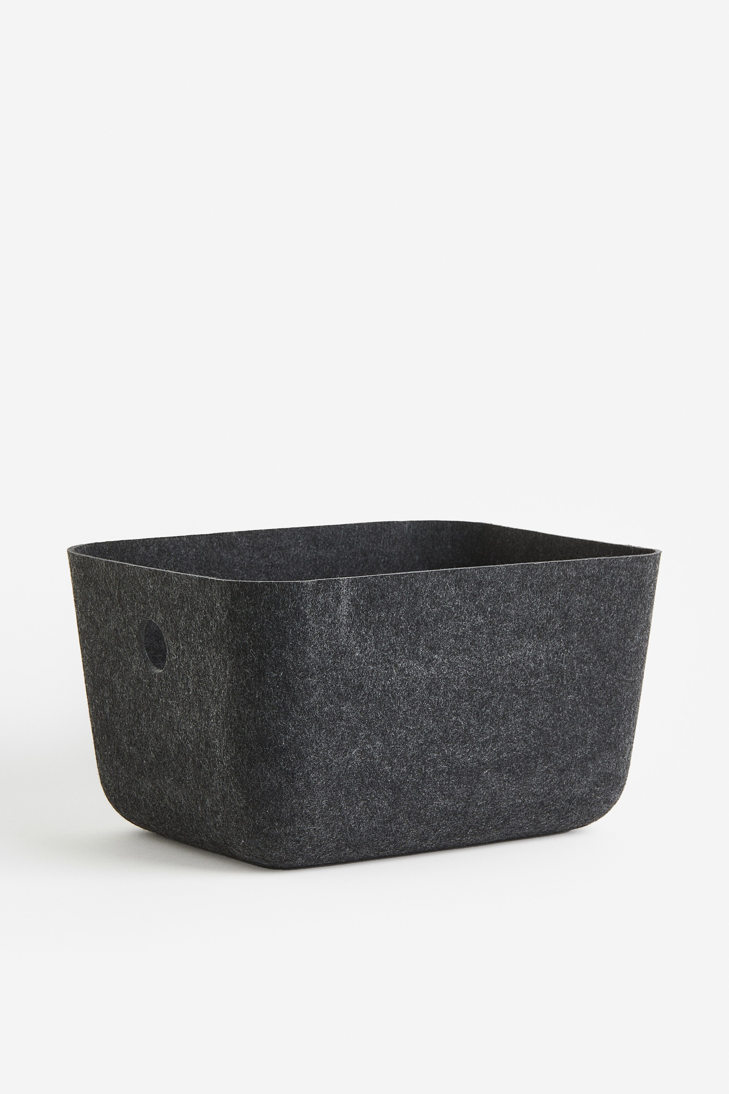 Cesto Portaoggetti In Feltro Nero 37x27x23 Cm - Organizer Pieghevole Per Casa Con Manici - Foto 7