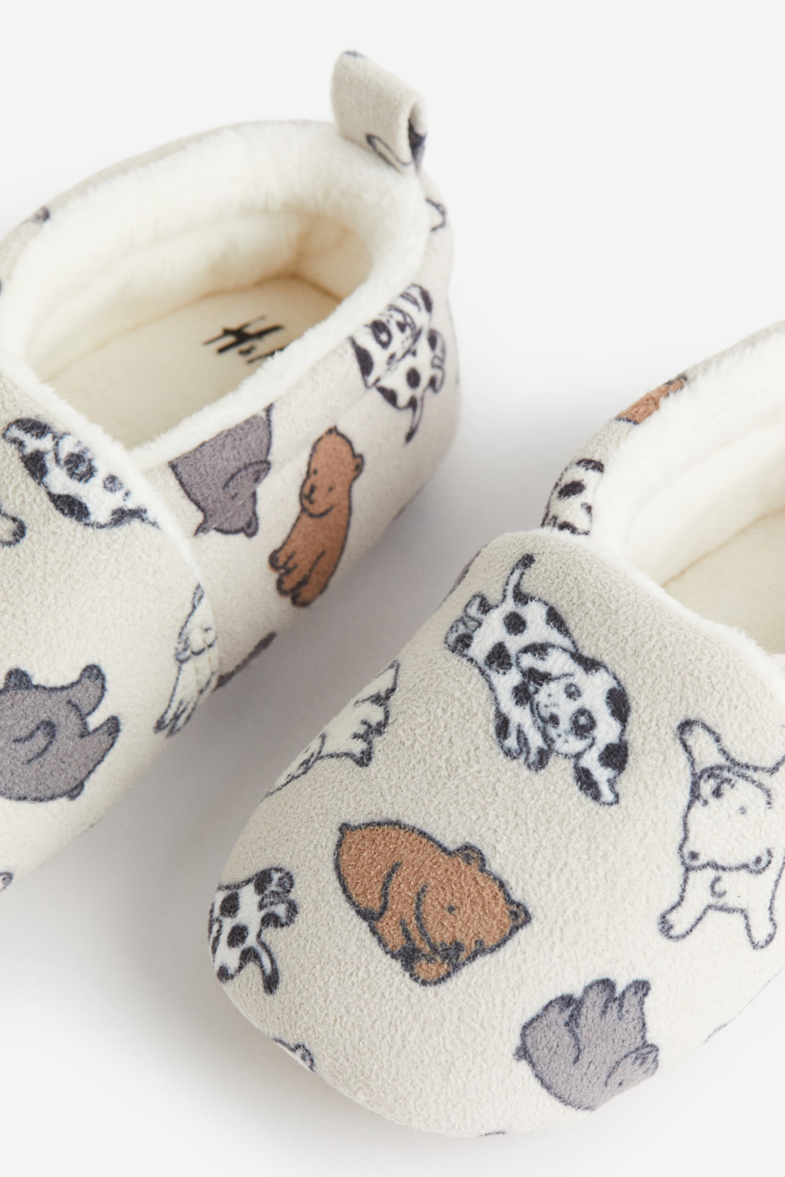 Soft slippers - Light beige/Animals - 2