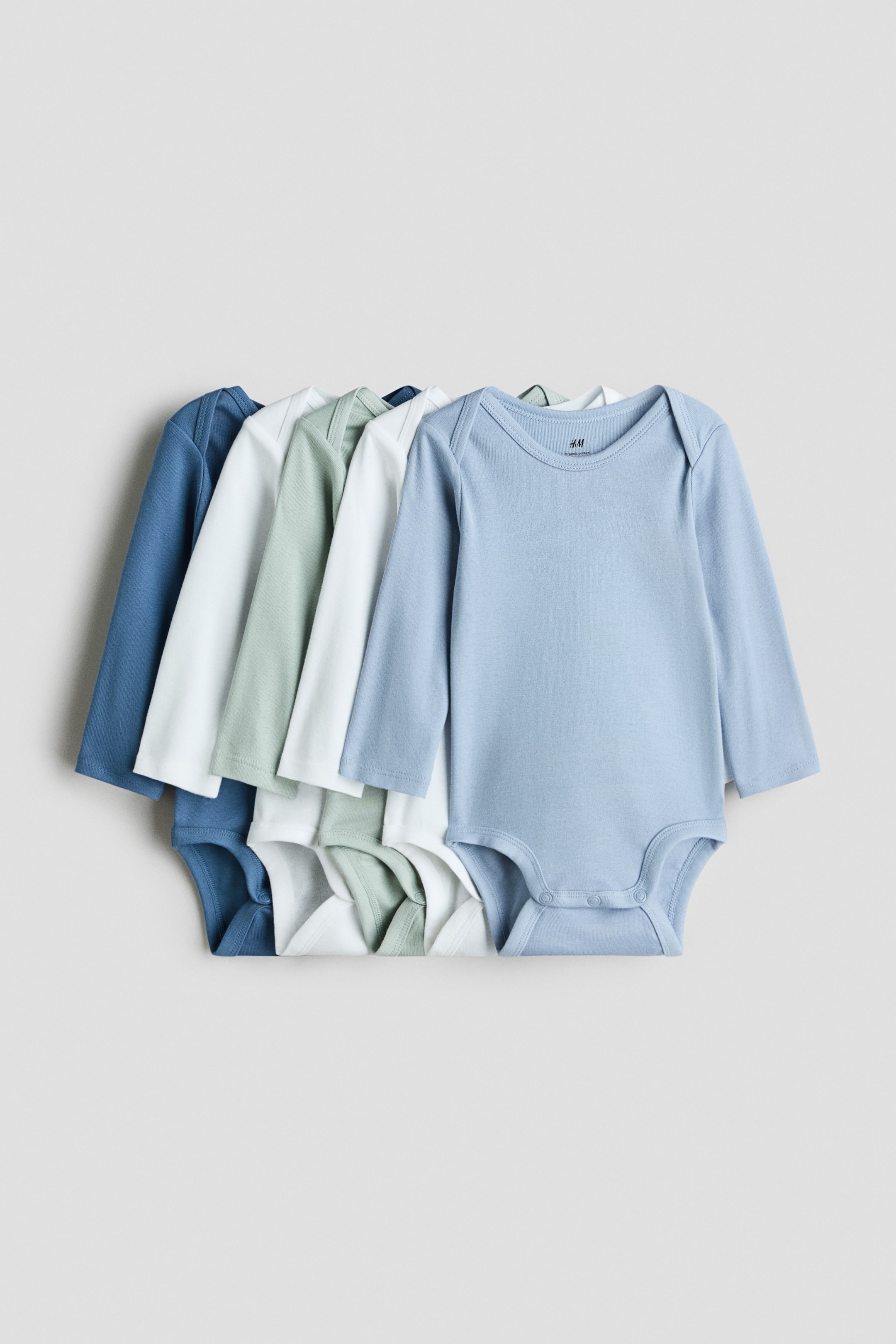 View larger image: 5-pack bodysuits - Blue/Green - Kids | H&M IN 1