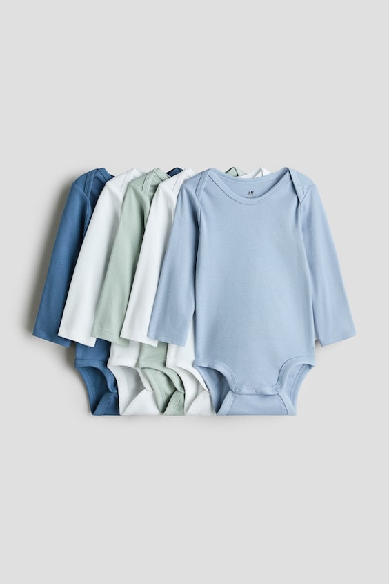 Детские боди H&M, набор 5 шт