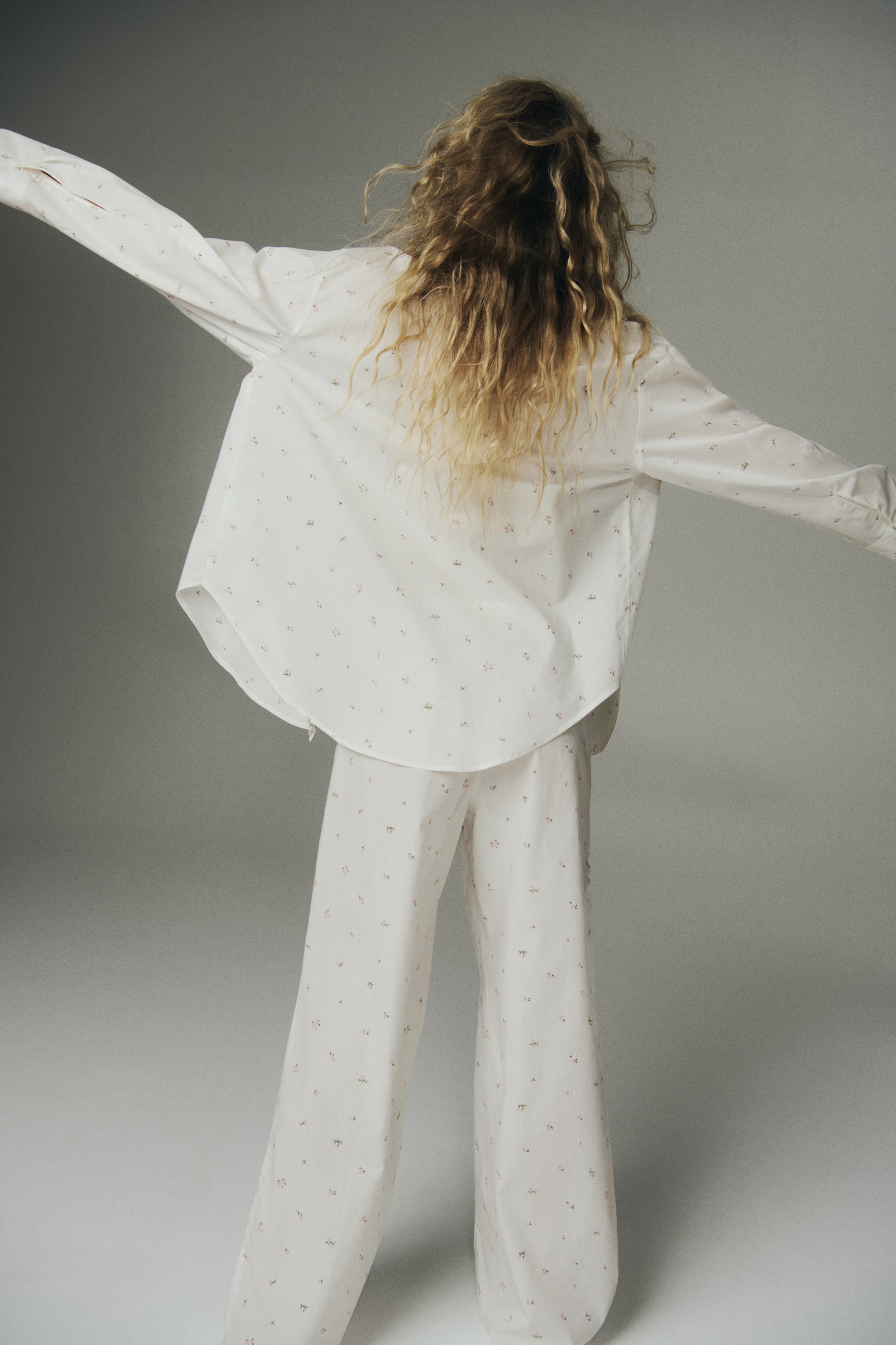 Cotton pyjamas - White/Pink floral/Light pink/Hearts/Blue/Striped - 5