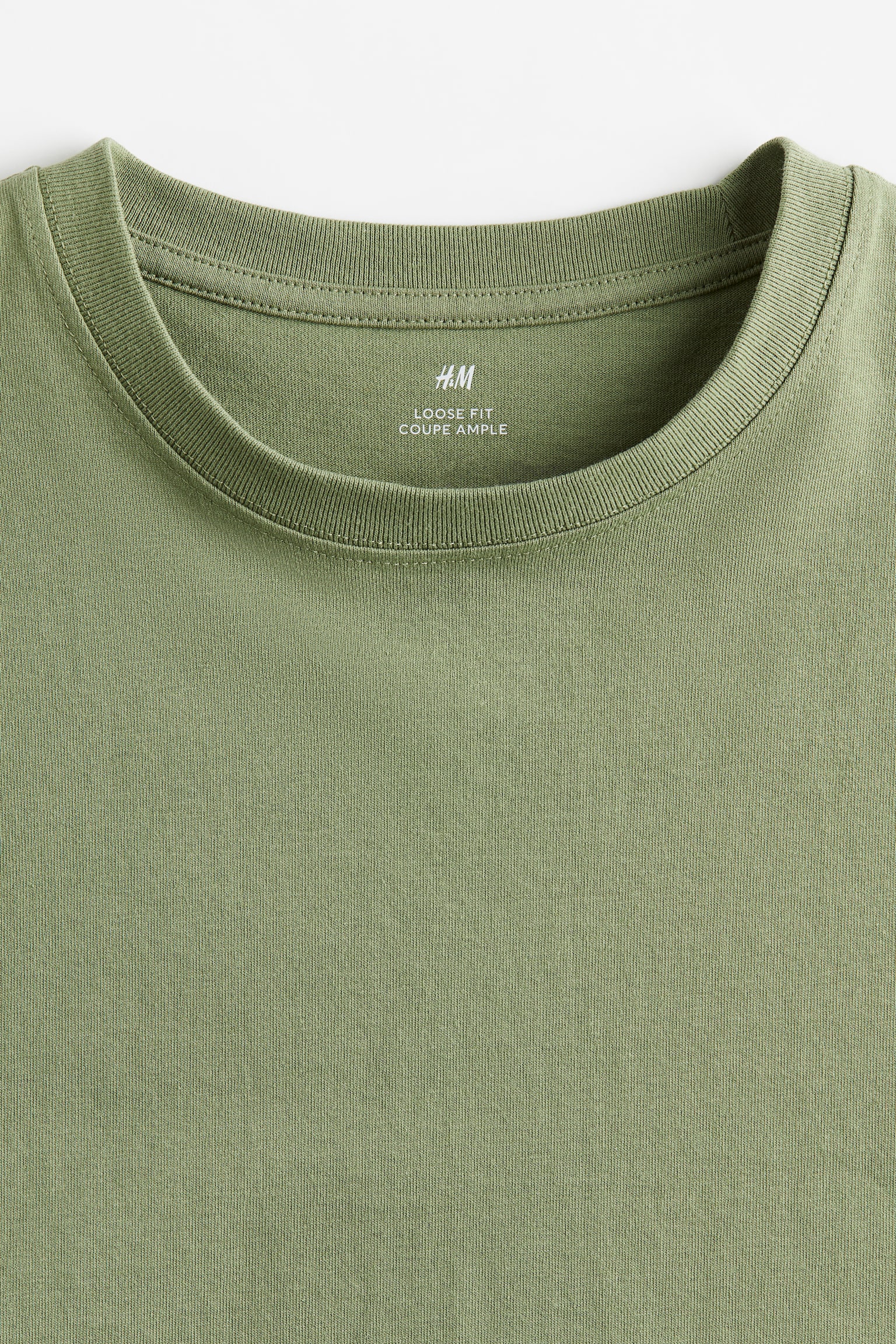 Loose Fit Tee - Green/Brown/Light beige/Pink/Black/Navy blue/White/Red/Khaki green/Dark green/Light blue - 6