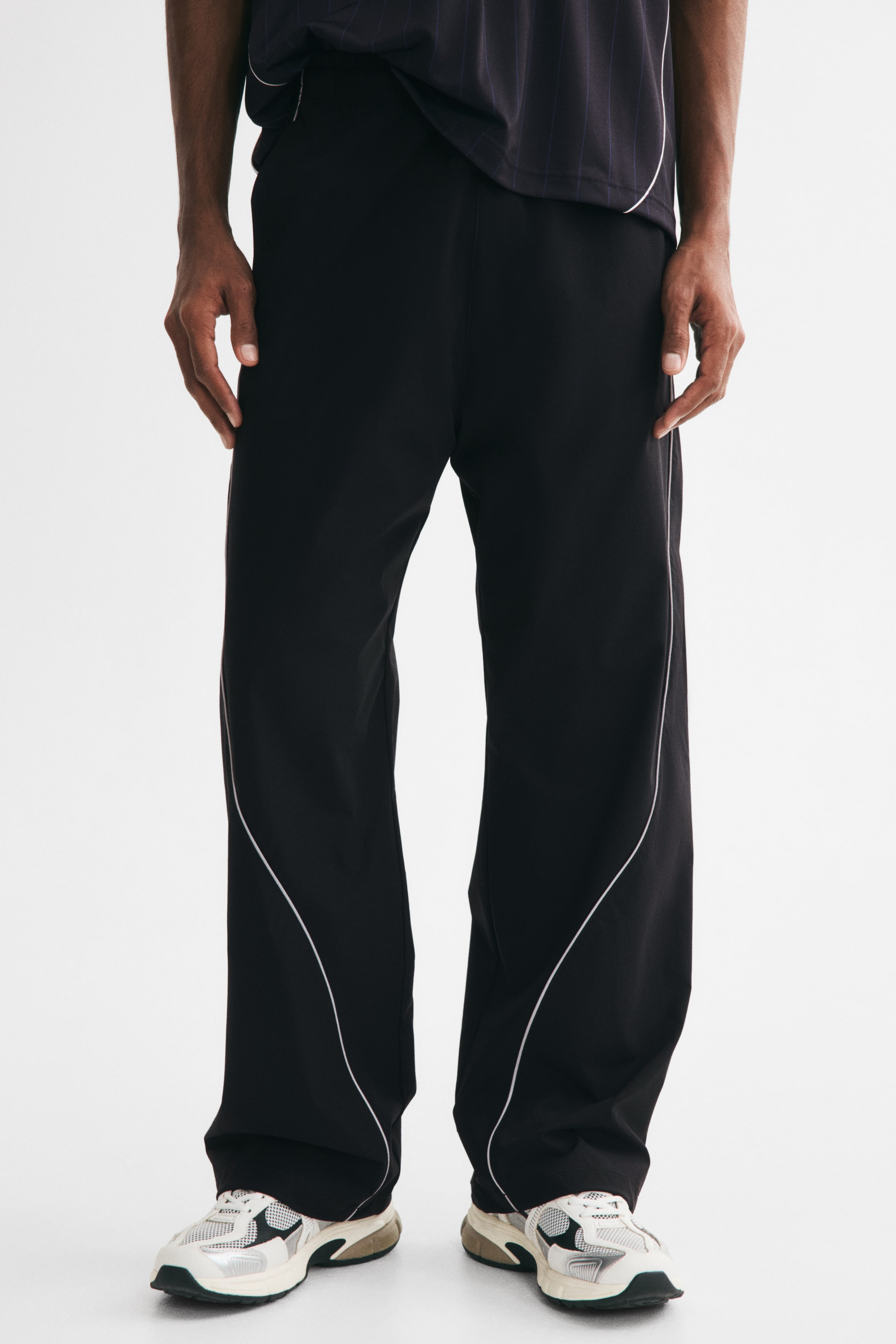 Мужские брюки H&M Relaxed-Fit Track Pants — фото 6