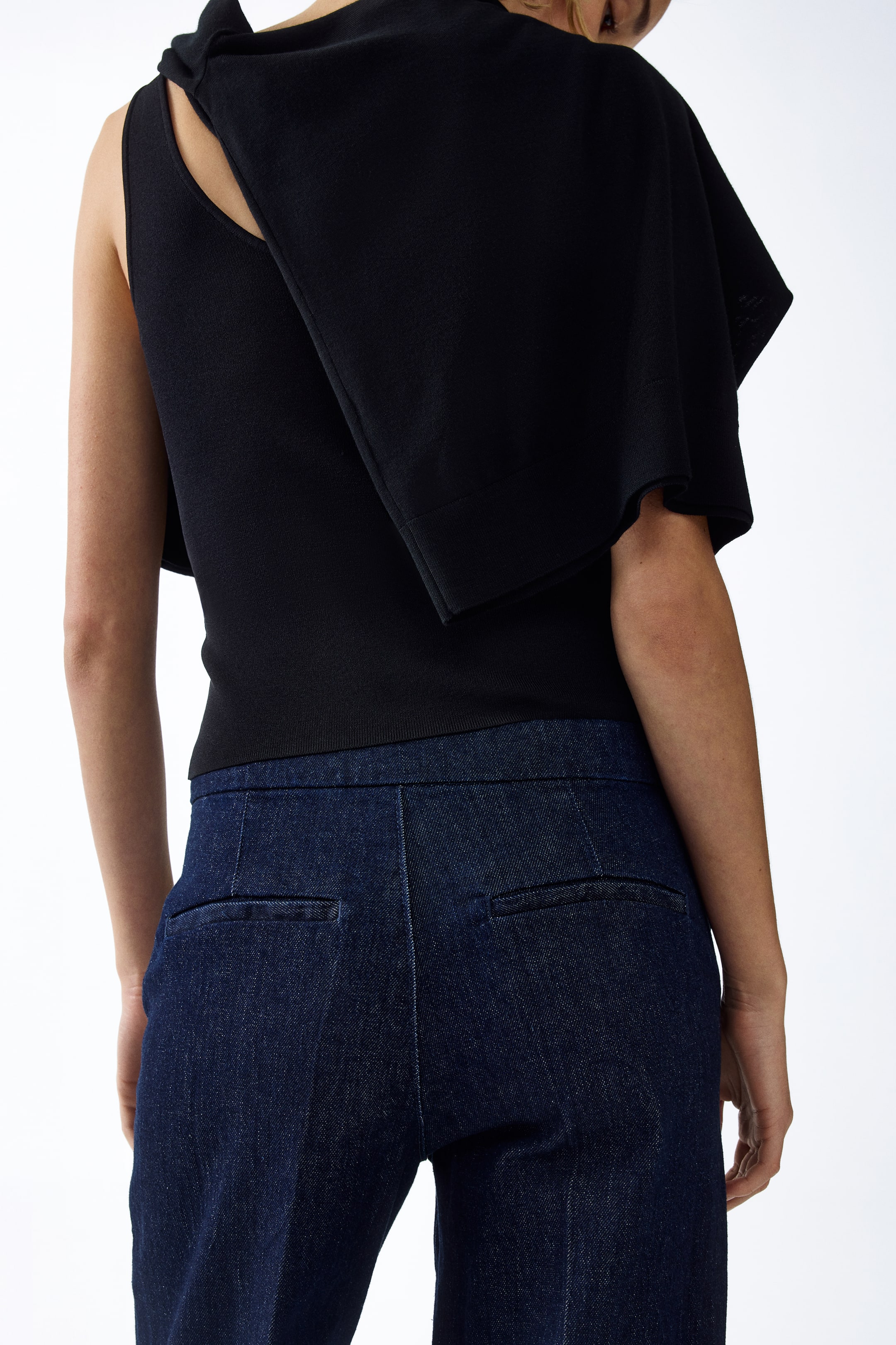 Jean évasé taille haute
