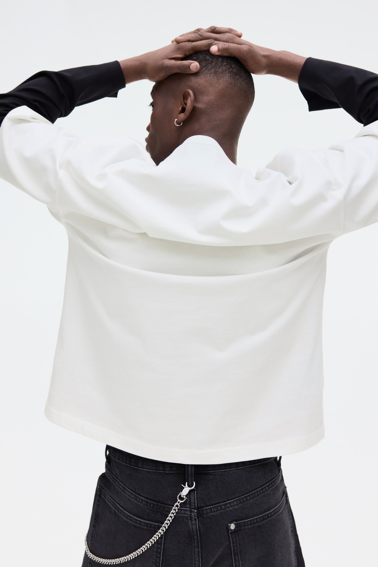 Playera Oversized Fit con diseño - Blanco/NBA/Negro/NBA/Negro/NBA - 3
