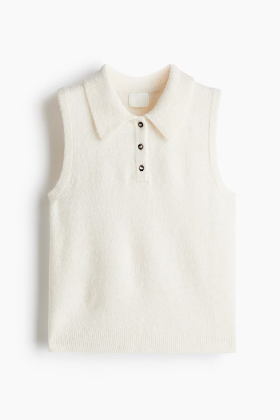 Женские свитеры H&M Sweater Vest with Collar