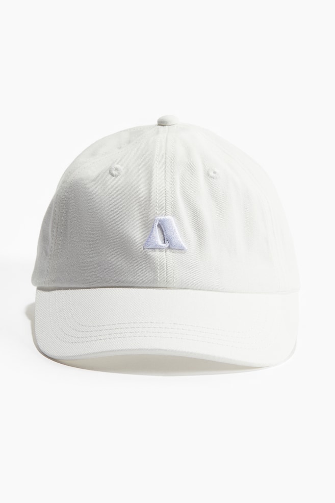 Casquette en sergé de coton - Blanc/A - 1
