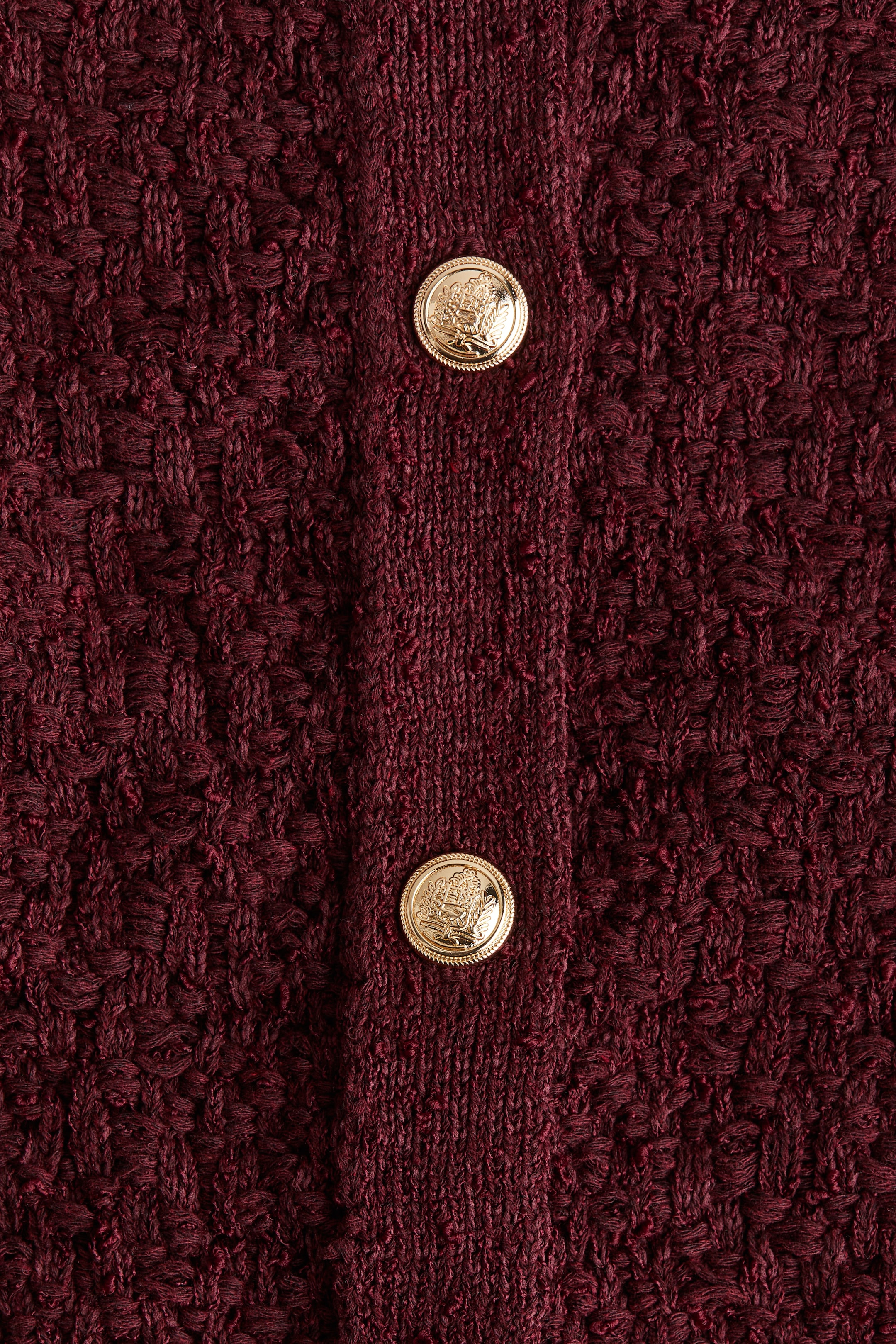 Textured-Knit Cardigan