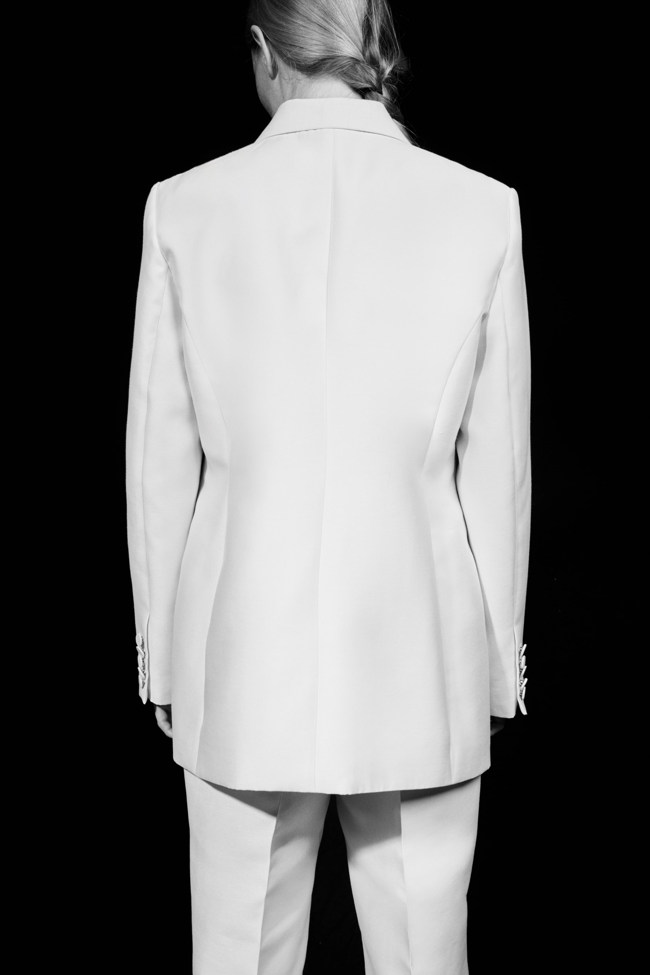 Se større billede: Dobbeltradet blazer - Creme/Sort - DAME | H&M DK 4