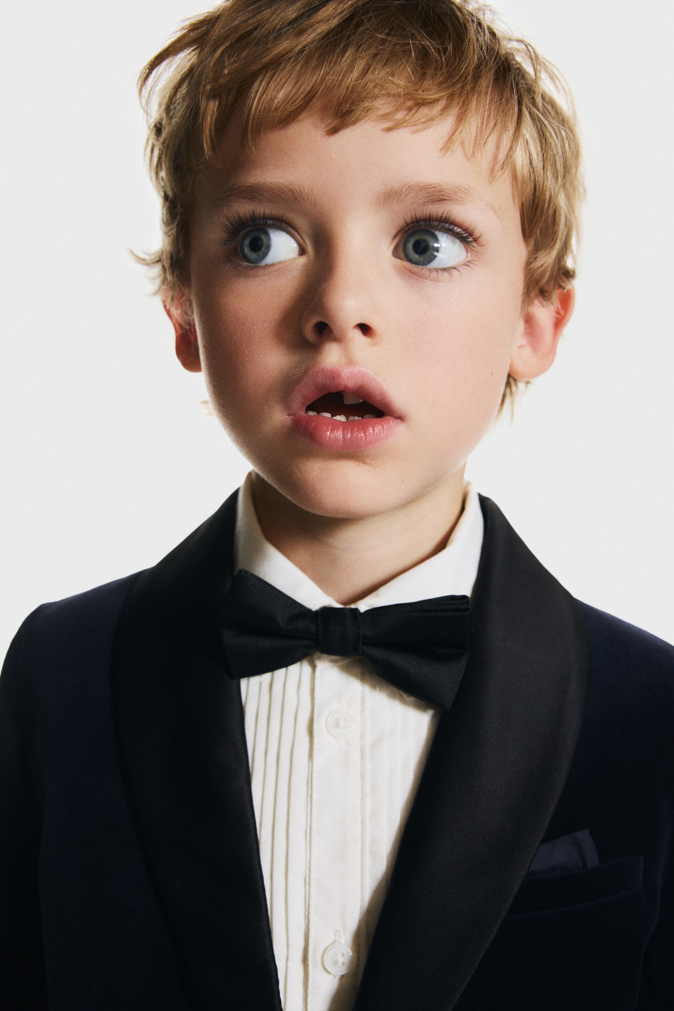View larger image: Velvet tuxedo jacket - Navy blue - Kids | H&M GB 2