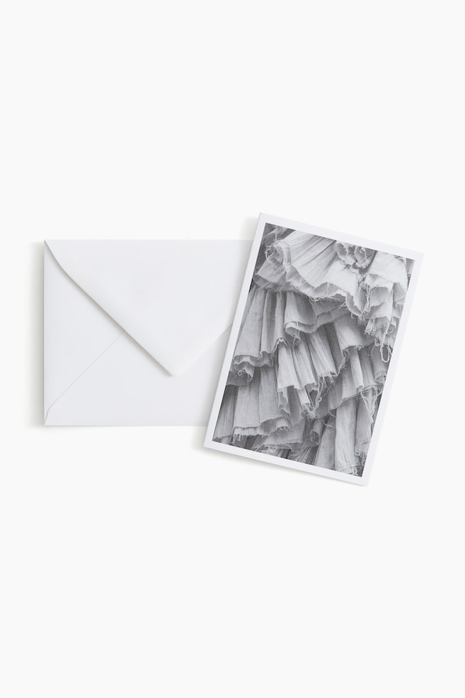 Grande carte avec enveloppe - Gris/The Dress/Rose clair/The Ice Lolly/Rose/The Signature/Gris/At the Flower Market II/Gris/The Cycas Revoluta Palma - 1