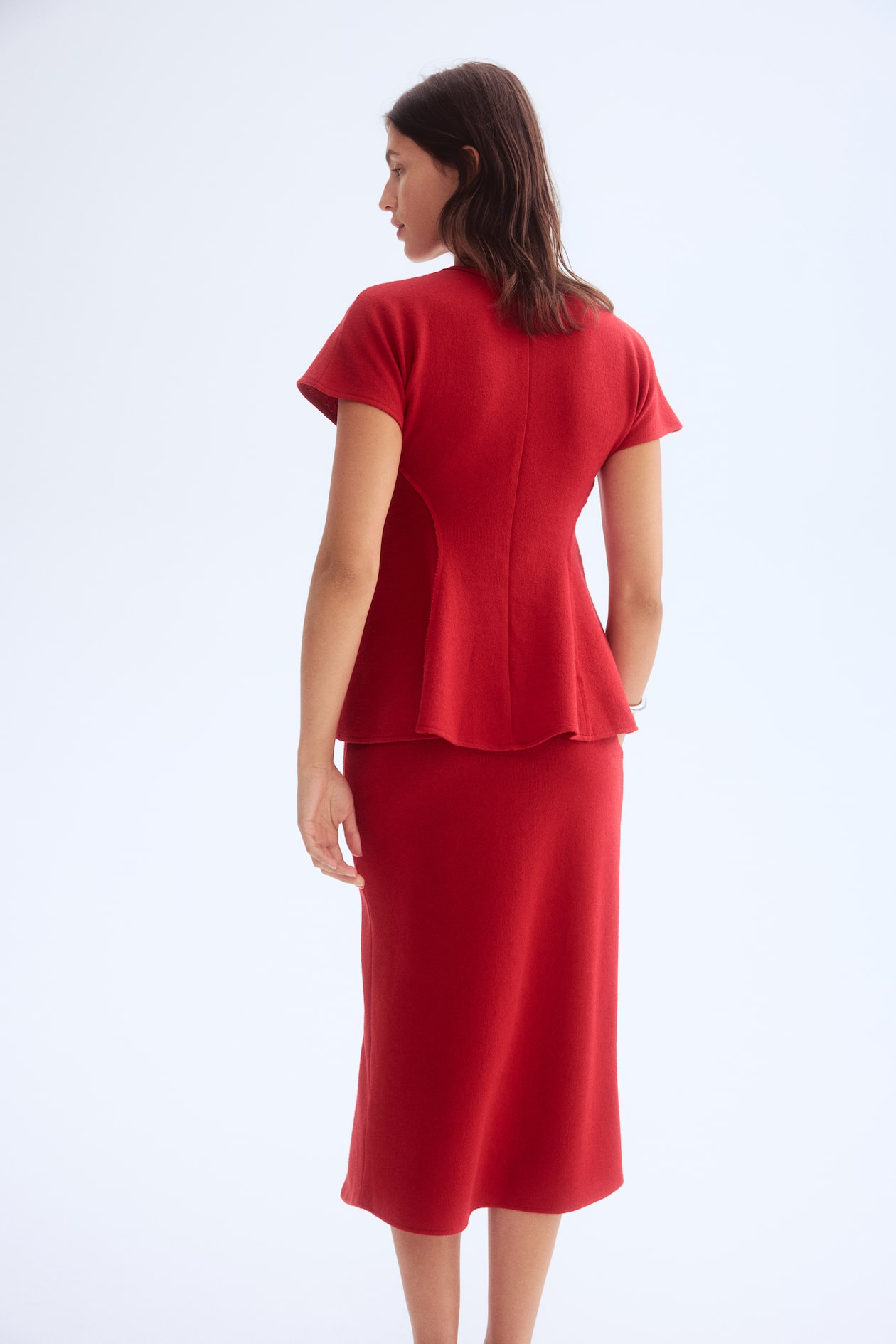 Fine-Knit Flared Top - image 3