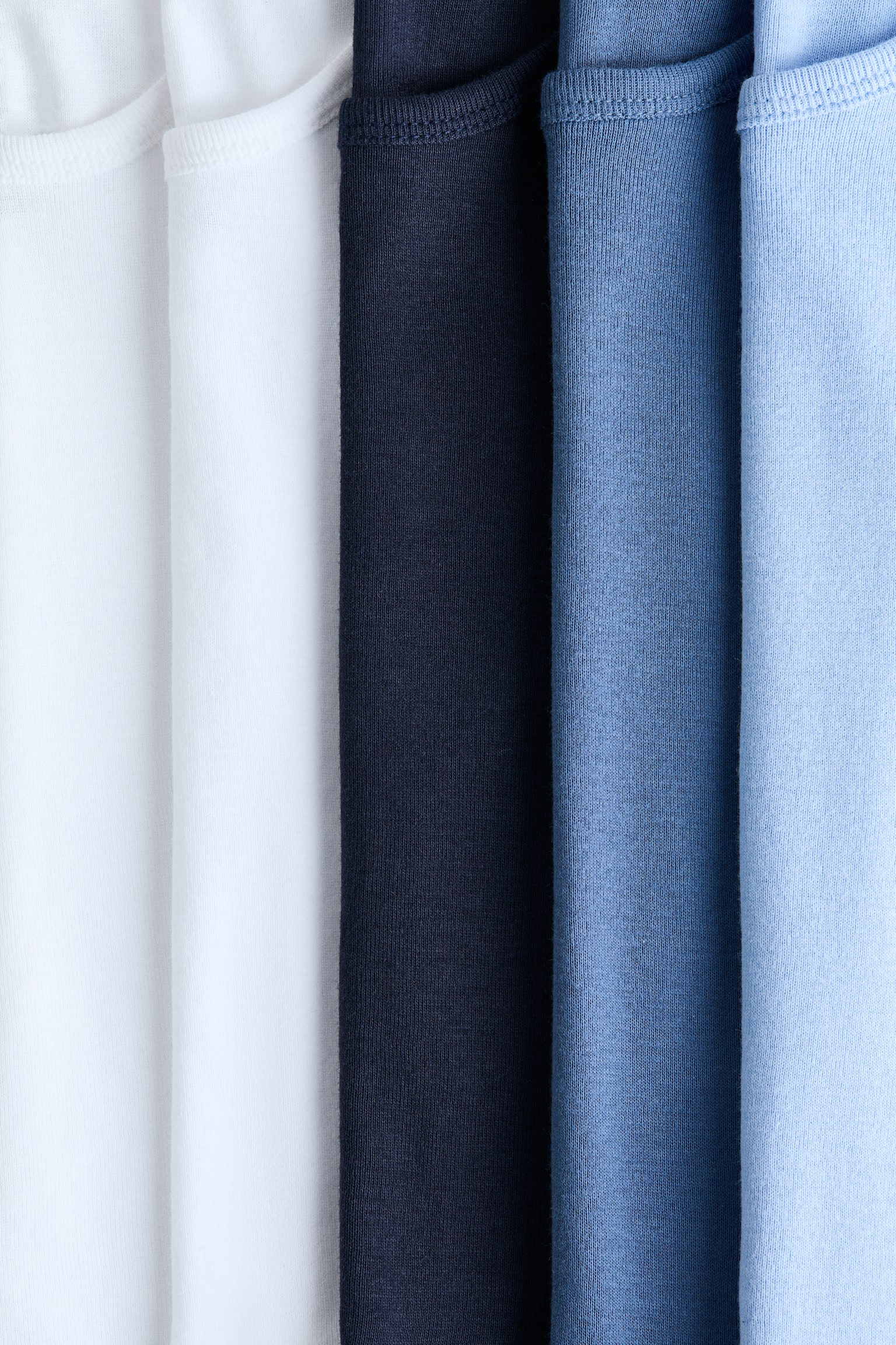 5-pack Cotton Tank Tops - Navy blue/white/Mint green/blue/White/Blue/white - 2