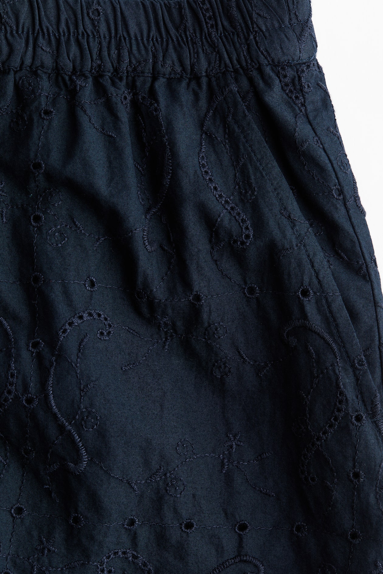Eyelet-Embroidered Cotton Shorts - image 4