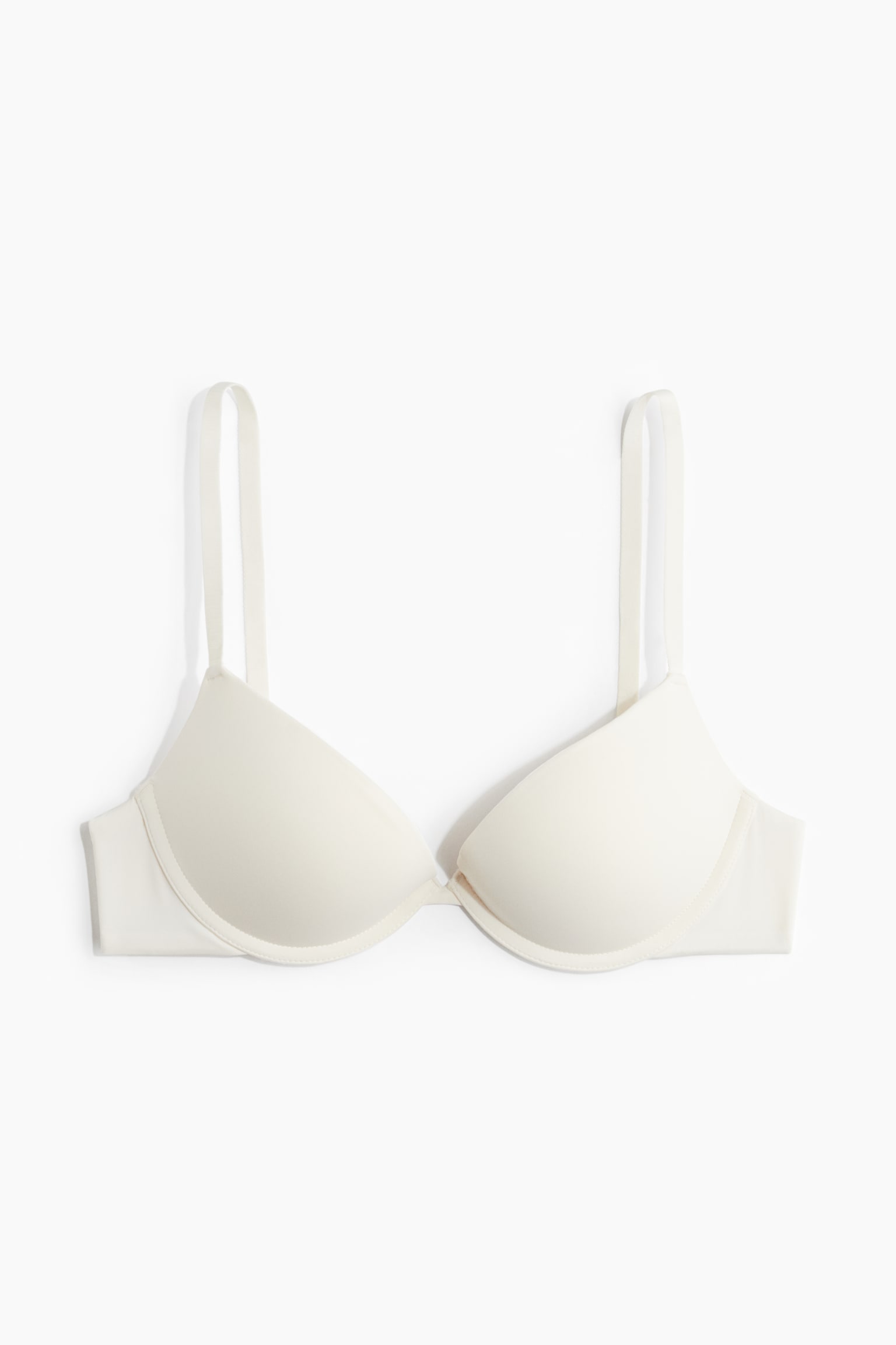 Microfibre super push-up bra - Cream/Black/Beige - 1