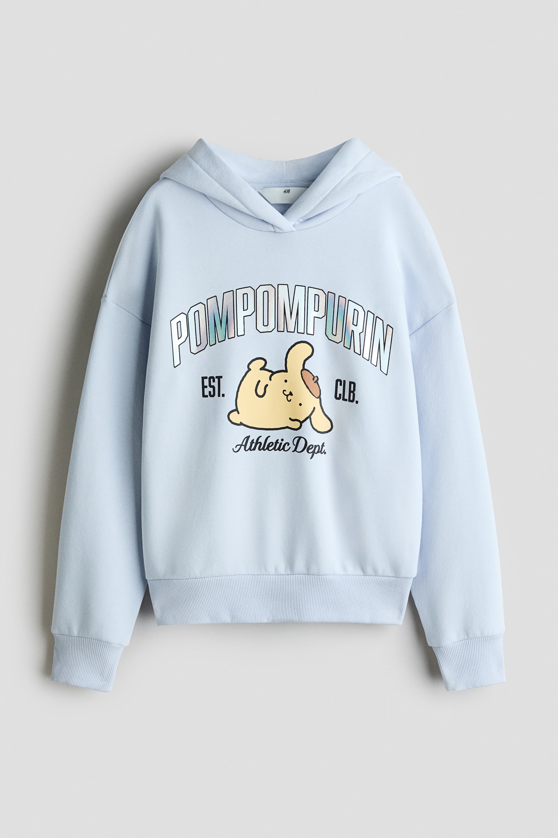 View larger image: Oversized printed hoodie - Pale blue/Pompompurin - Kids | H&M 1