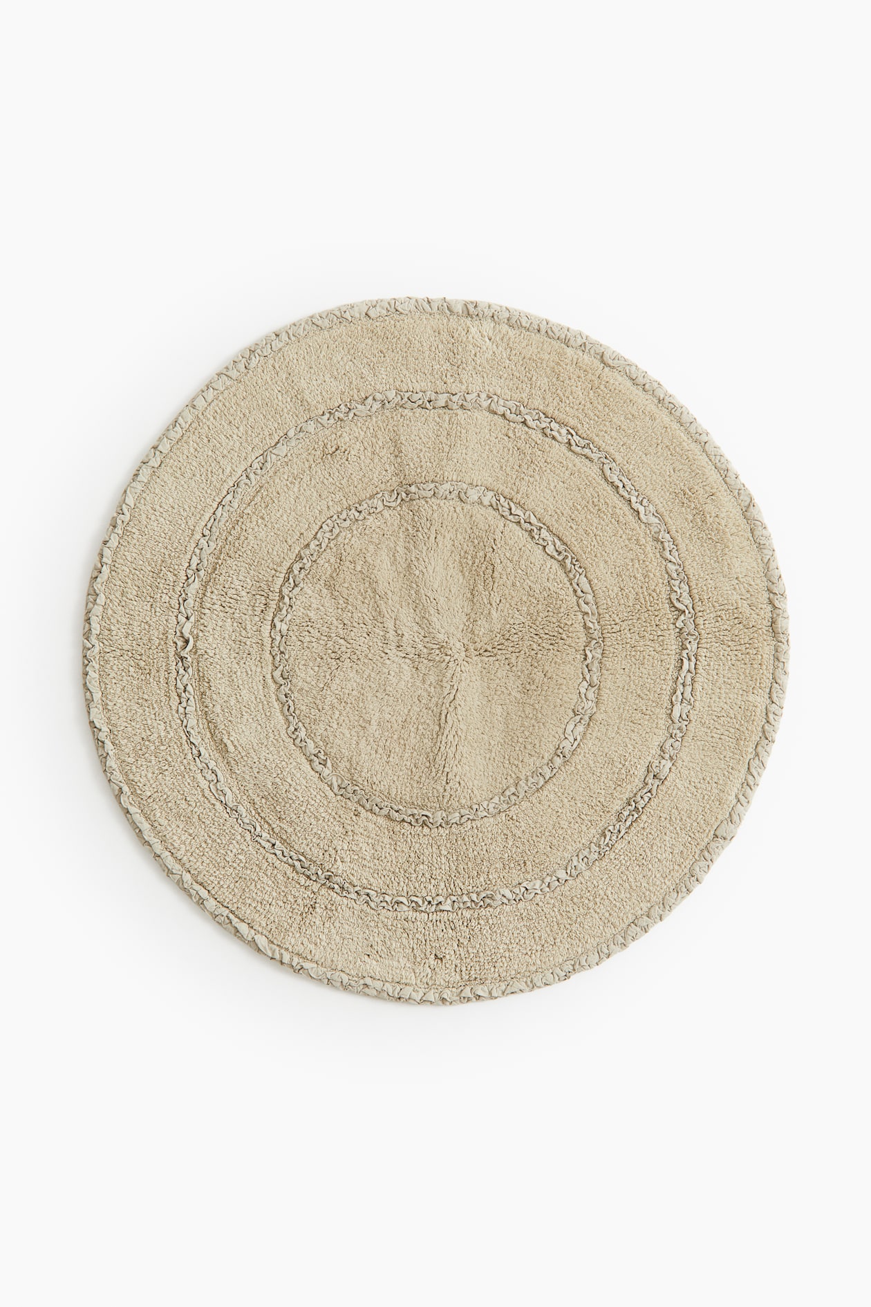 Round Cotton Bath Mat - Light dusty green - Home All | H&M US