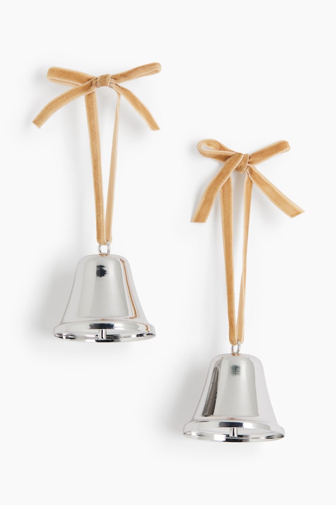 2-pack Christmas decorations - Silver-coloured/Gold-coloured - 1