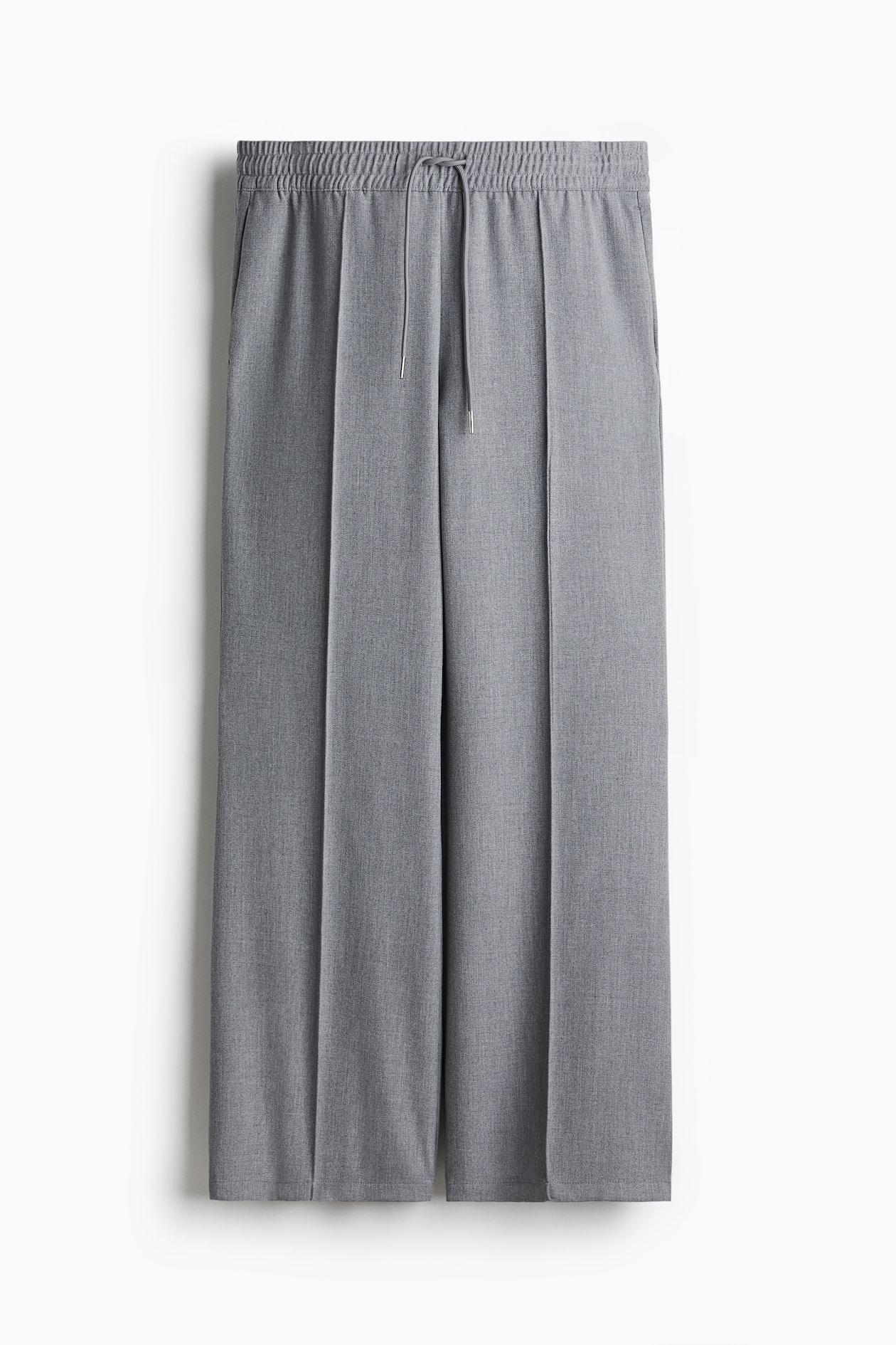 Creased Pants with Drawstring