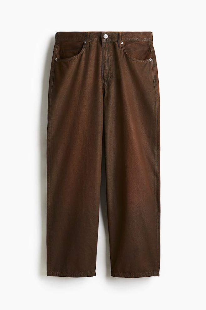 Baggy Jeans - Braun - 1