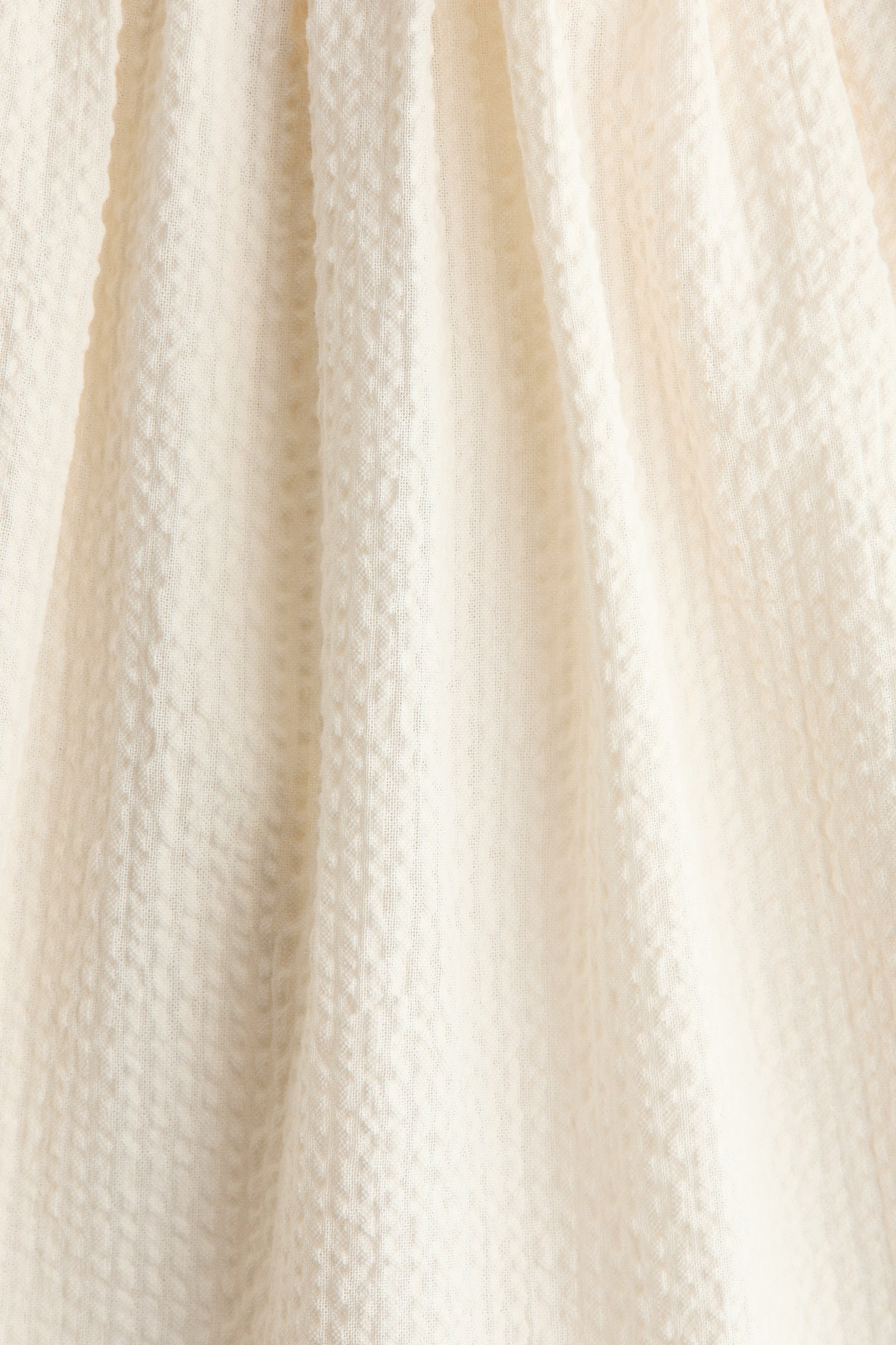 Sleeveless seersucker dress - Cream/Light blue/Light pink/White/Blue striped - 4