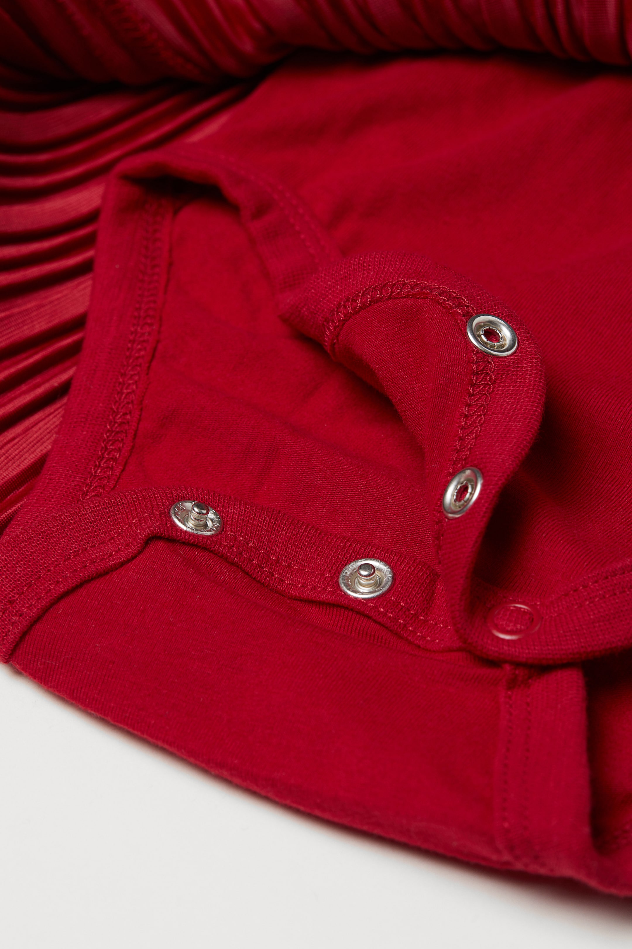 View larger image: Pleated bodysuit dress - Red - Kids | H&M 2