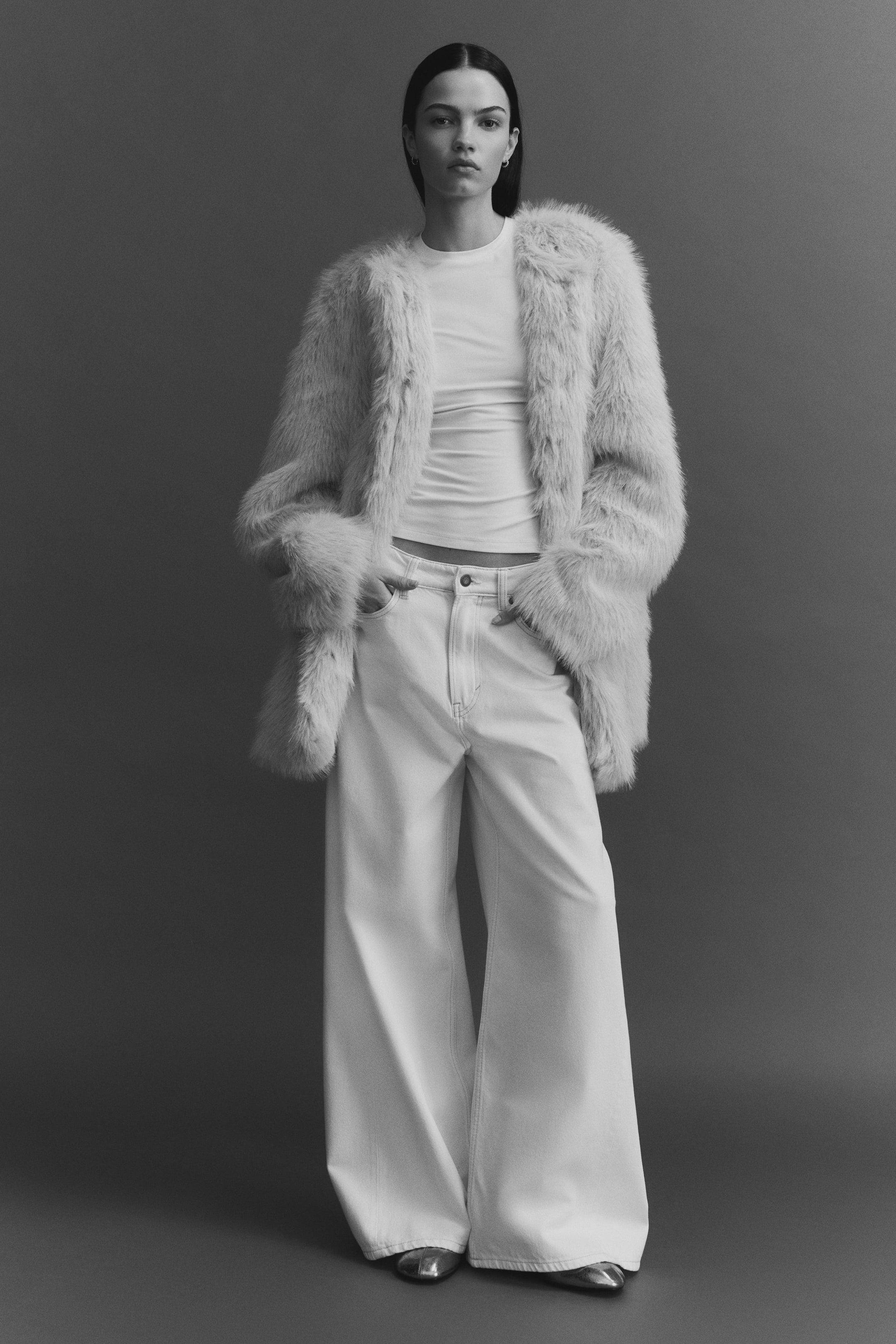 Agrandir l'image: Manteau duveteux - Beige clair - FEMME | H&M FR 3