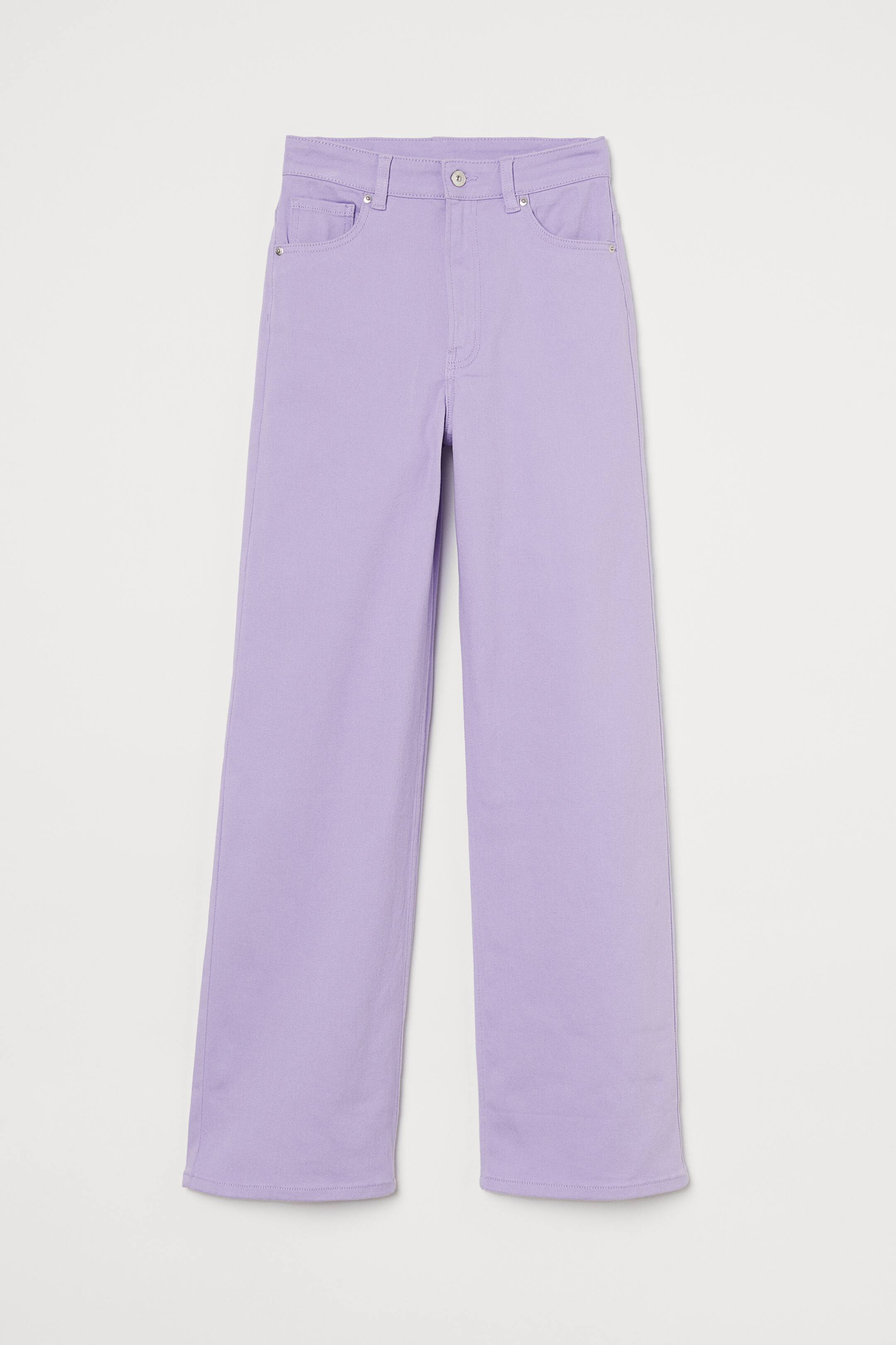 View larger image: Wide twill trousers - Light purple - Ladies | H&M 1