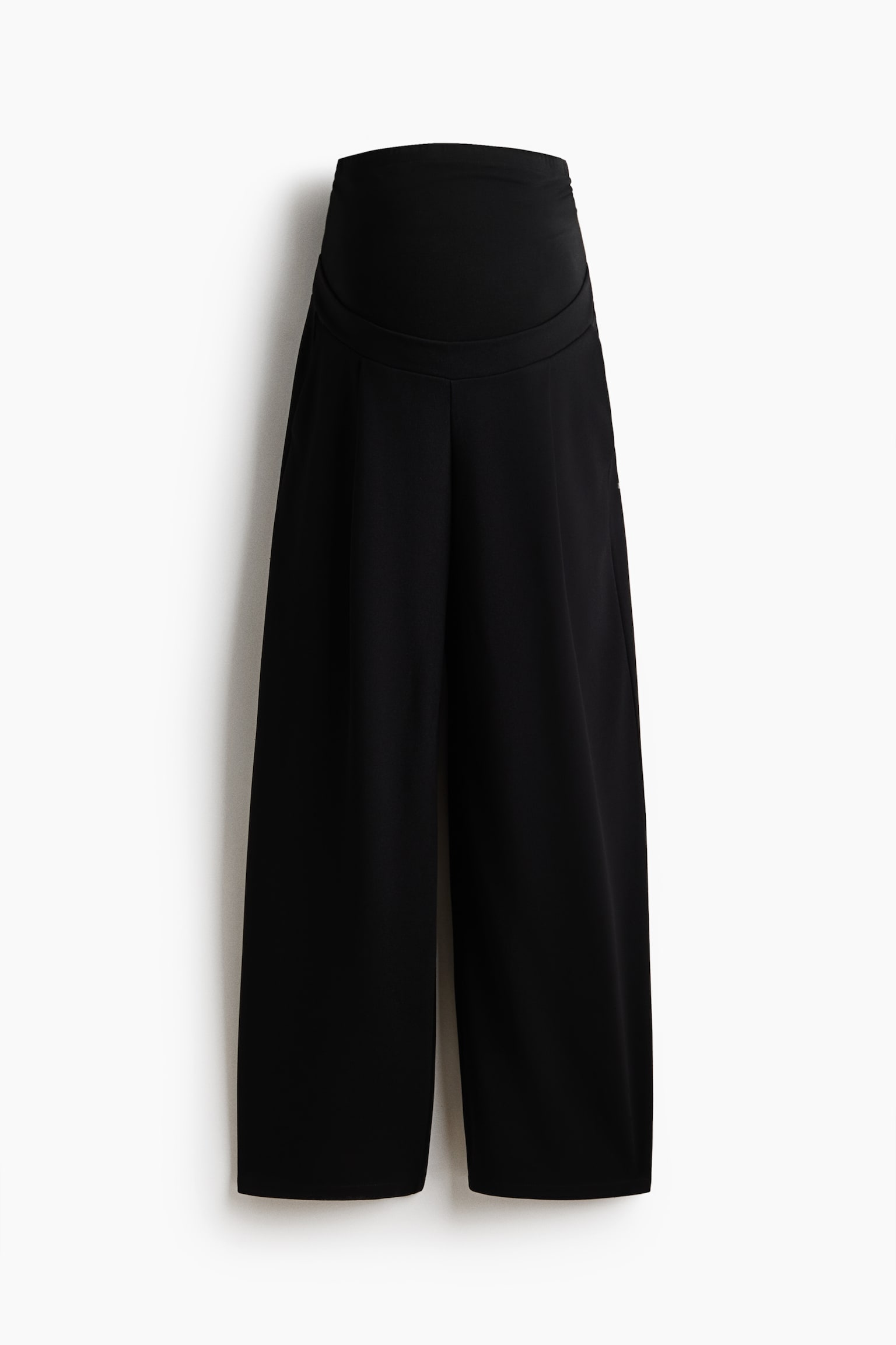 Женские брюки H&M Mama Wide-Leg, цвет: Чёрный
