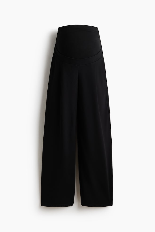 MAMA Pantaloni ampi - Nero/Marrone scuro - 1