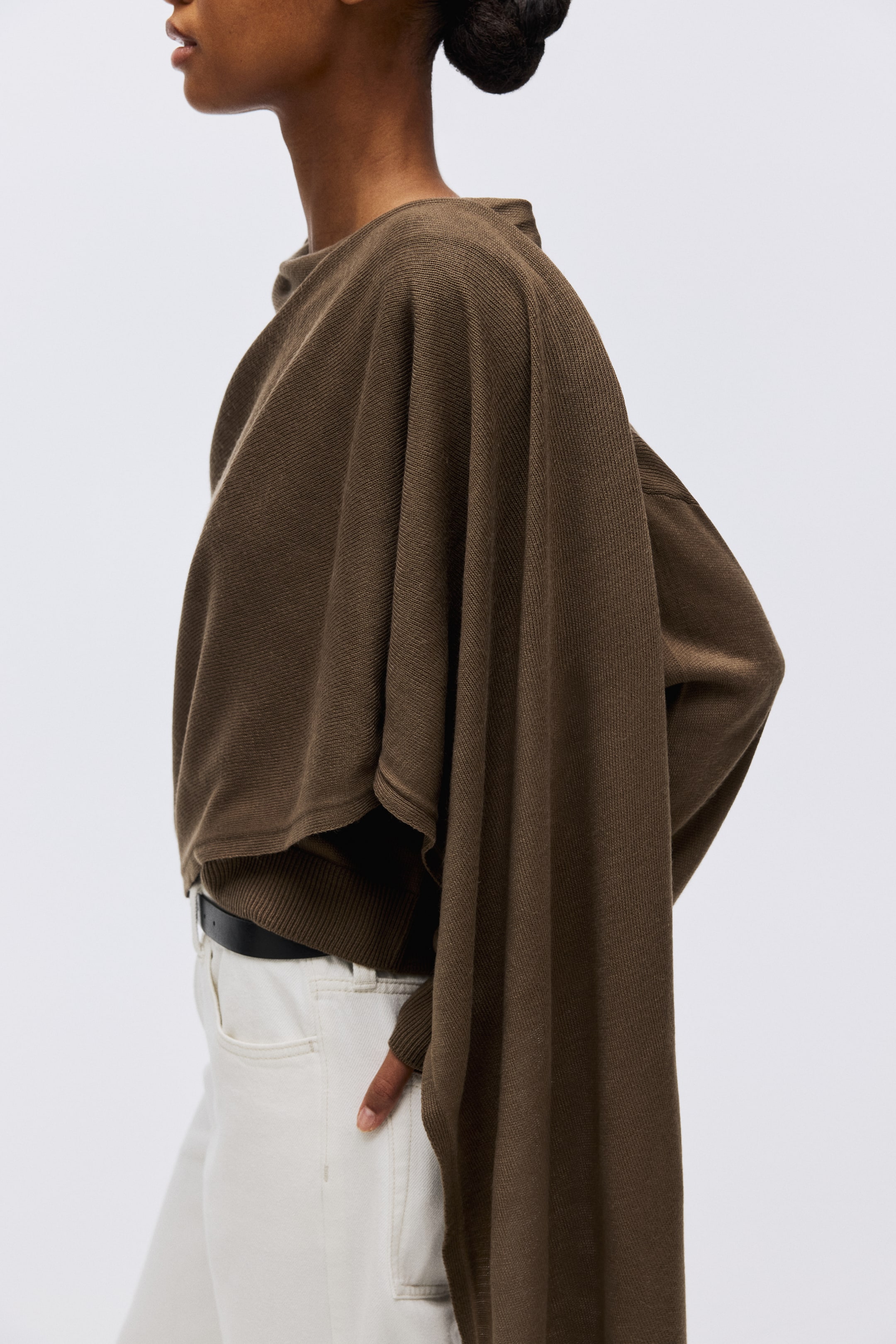 Scarf-Detail Sweater