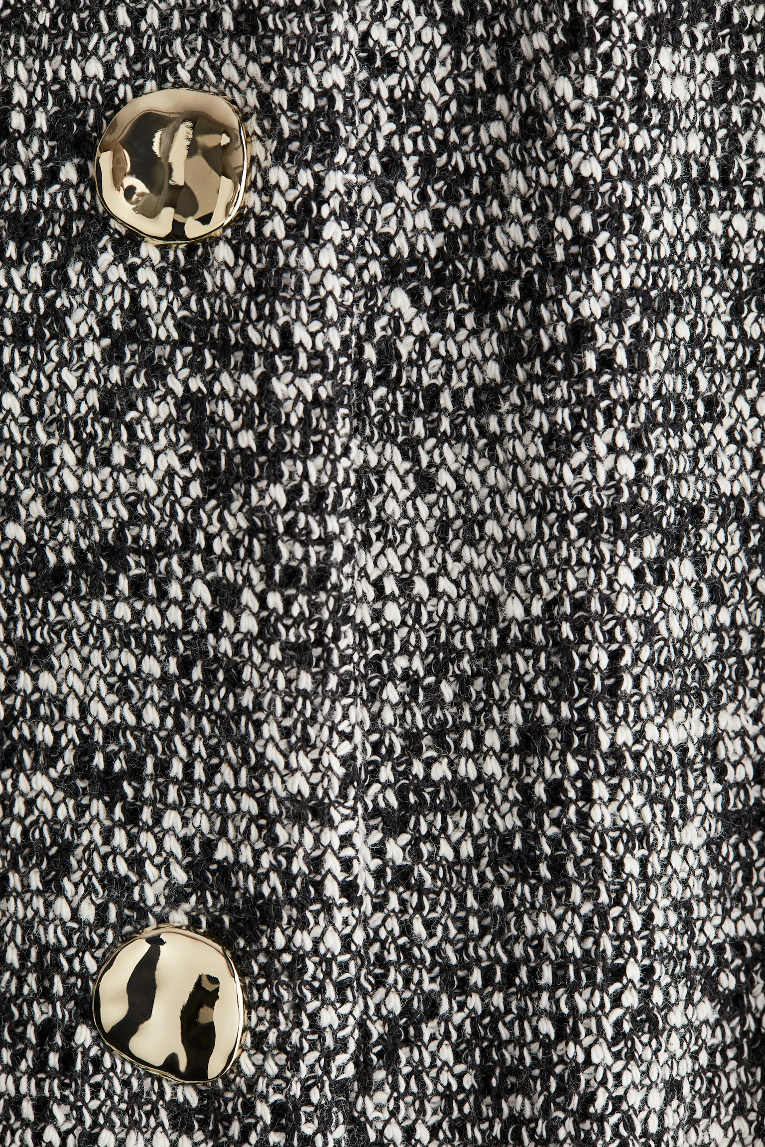 Женский жилет H&M Textured Jersey Vest, цвет: Чёрный меланжевый — фото 2