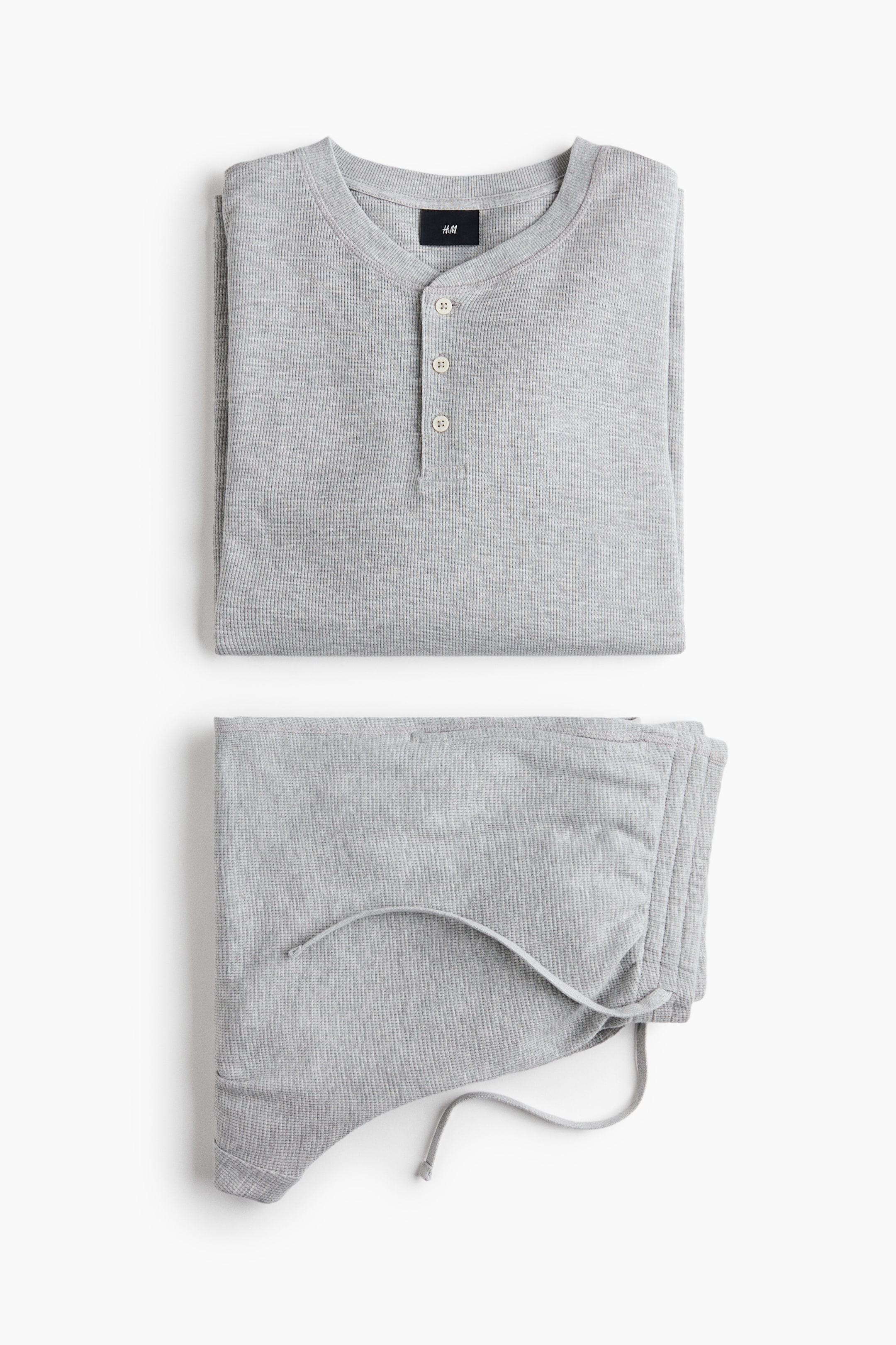 2-Piece Waffled Loungewear Set