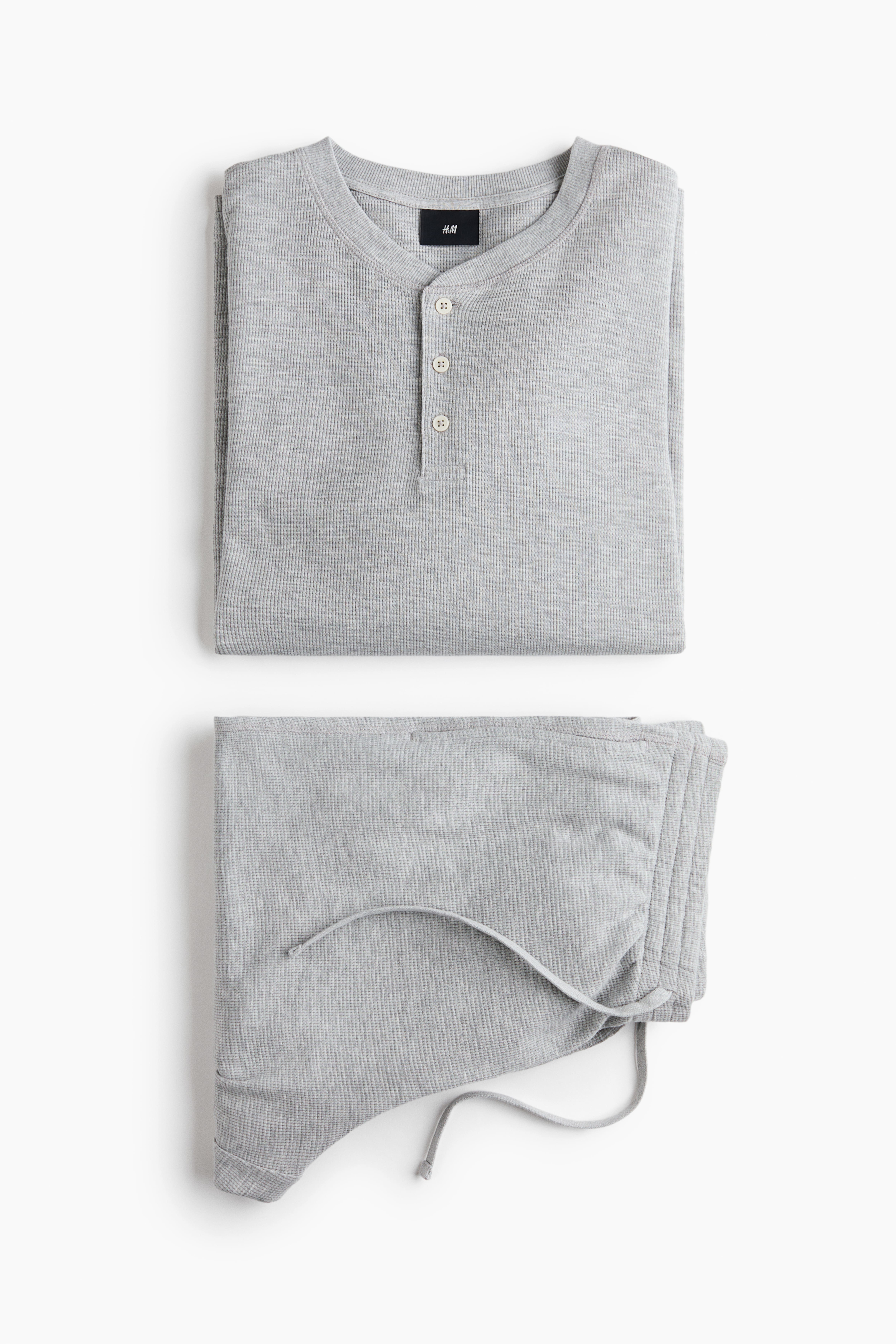 2-Piece Waffled Loungewear Set