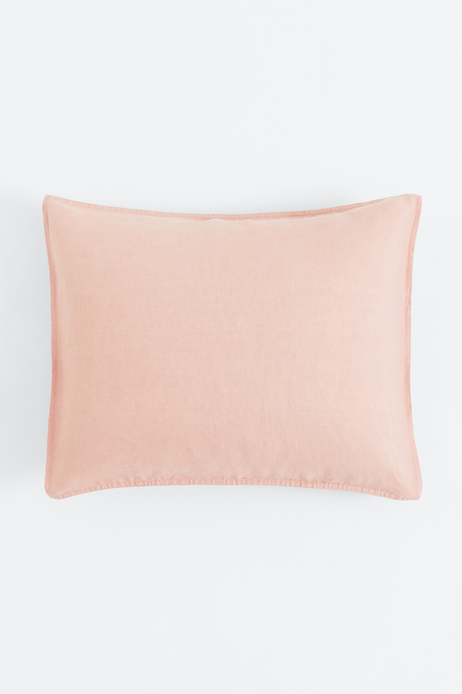 Washed linen pillowcase - Pink/Sage green/White/Light grey/Beige/Mocha beige/Blue/Dark khaki green - 1