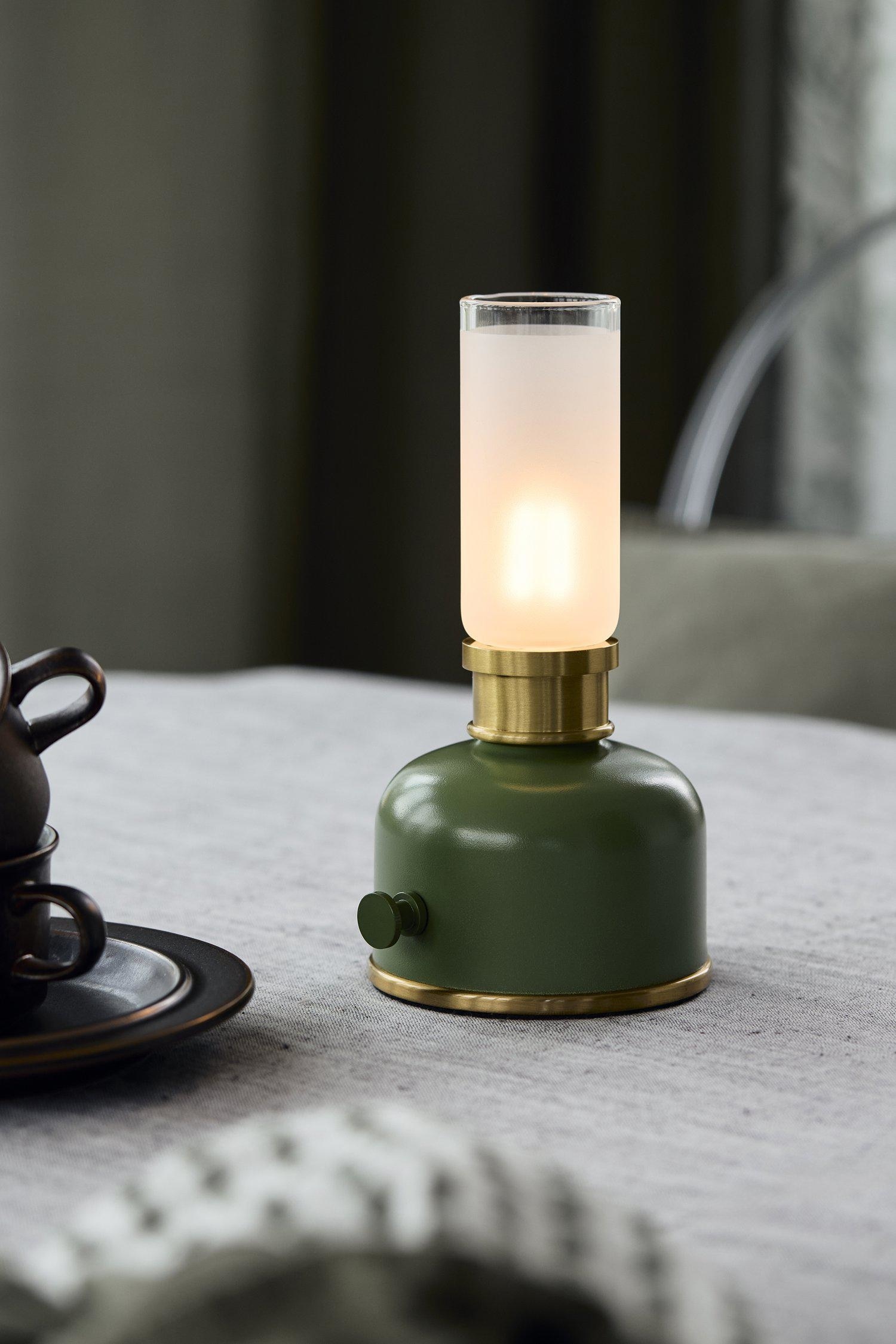 Rechargeable Table Lamp Frida 22cm - Vert/Orange/Rose/Beige