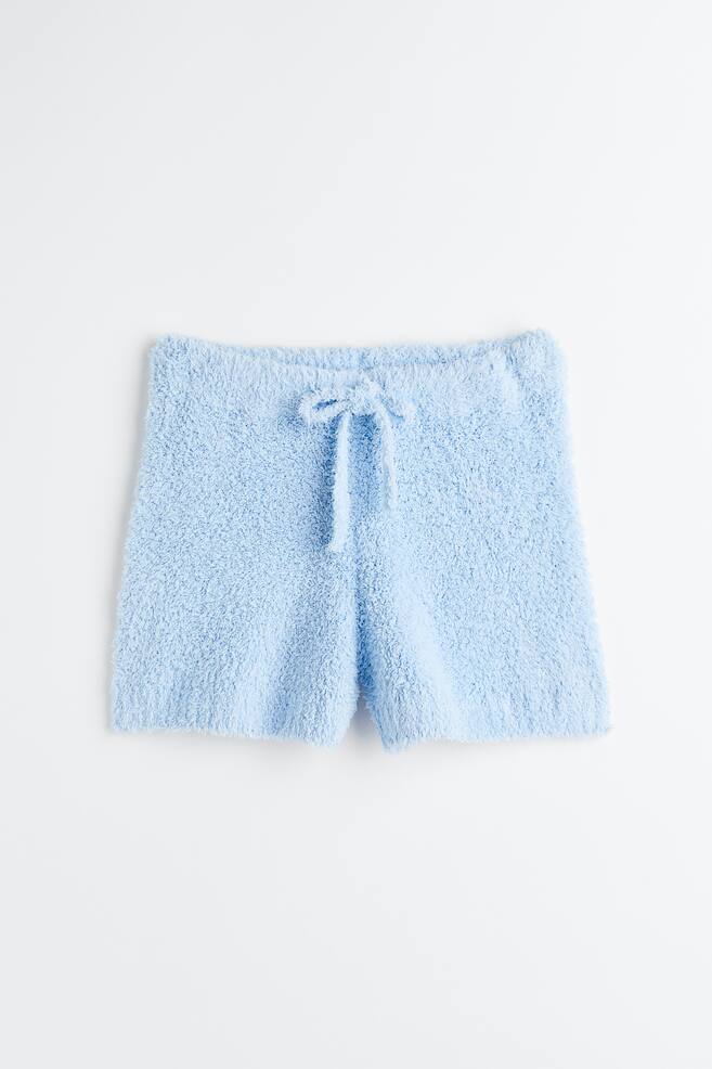 Fluffy shorts - Light blue - 1