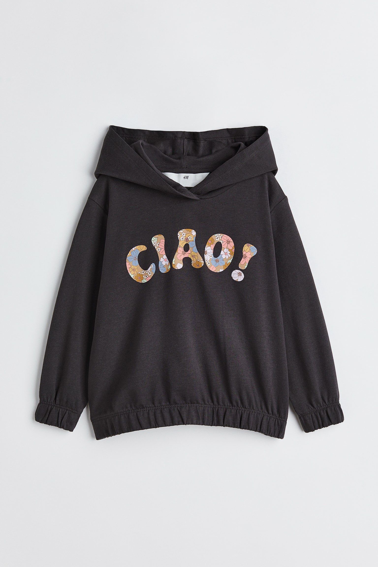 Printed hoodie - Dark grey/Ciao!