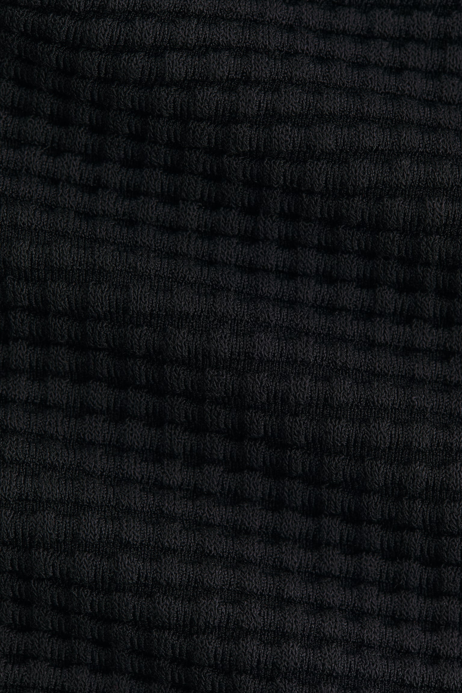 Textured-knit top - Black - 4