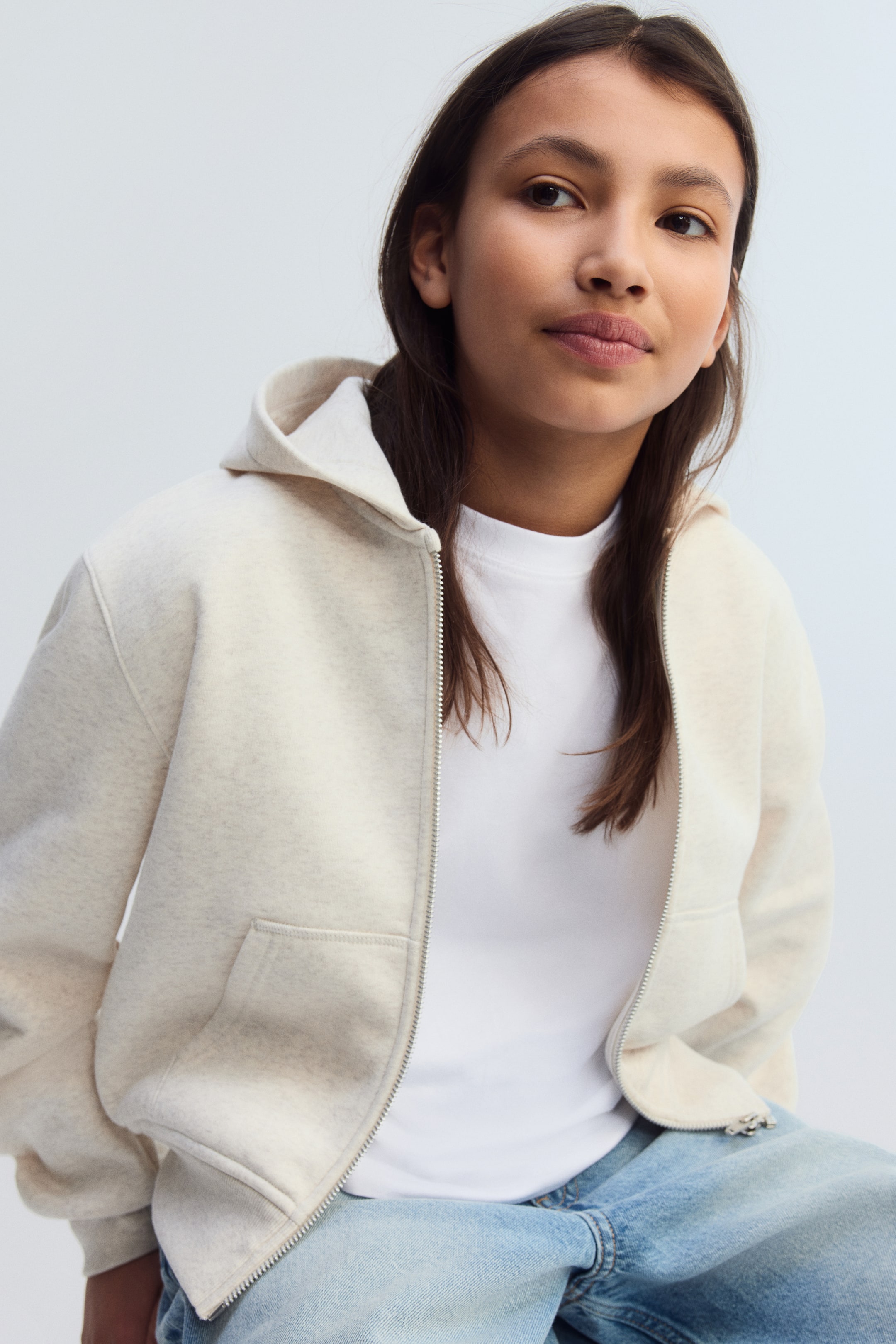 Brushed-Inside Hooded Jacket