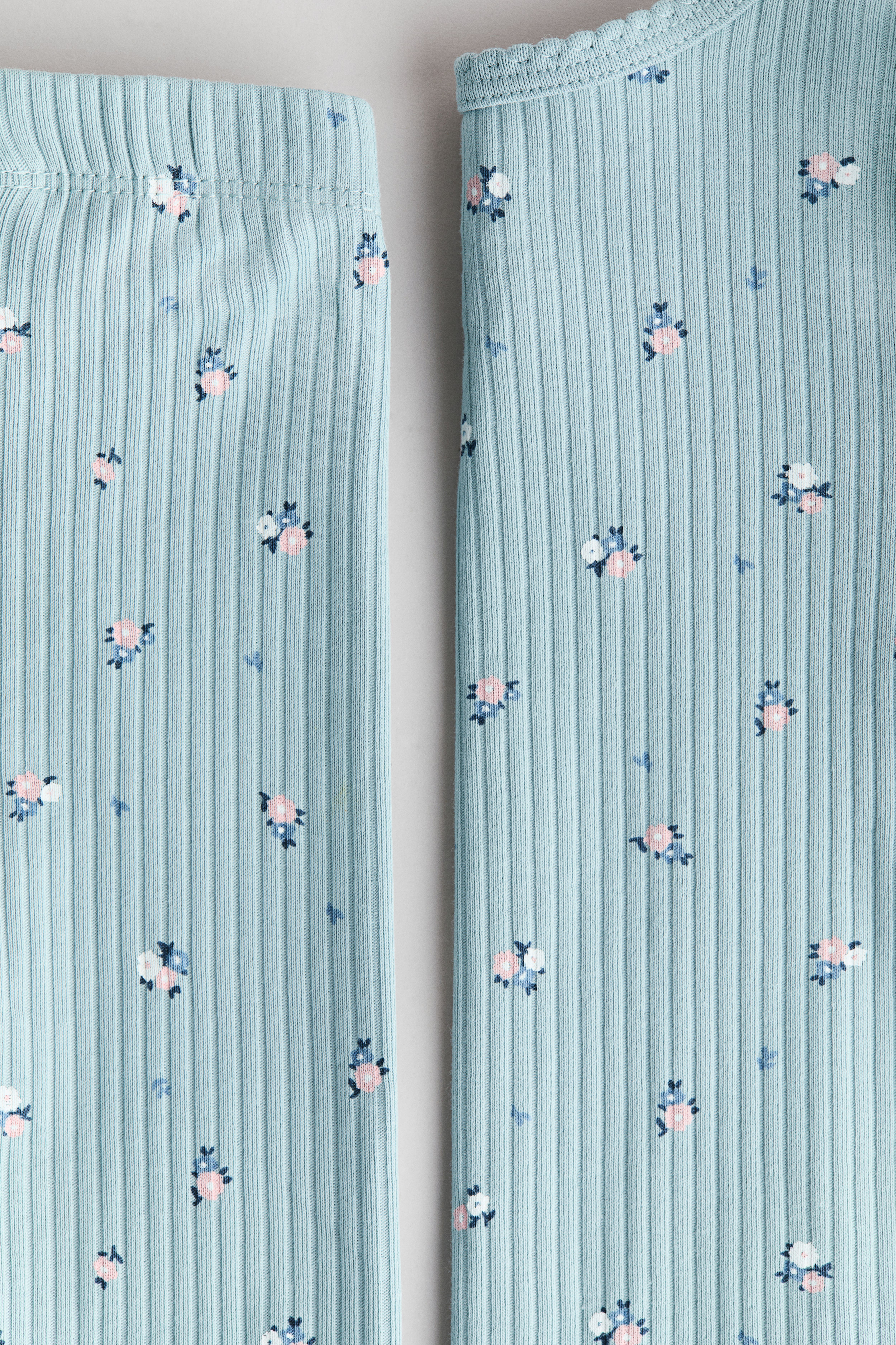 2-Piece Ribbed Cotton Set