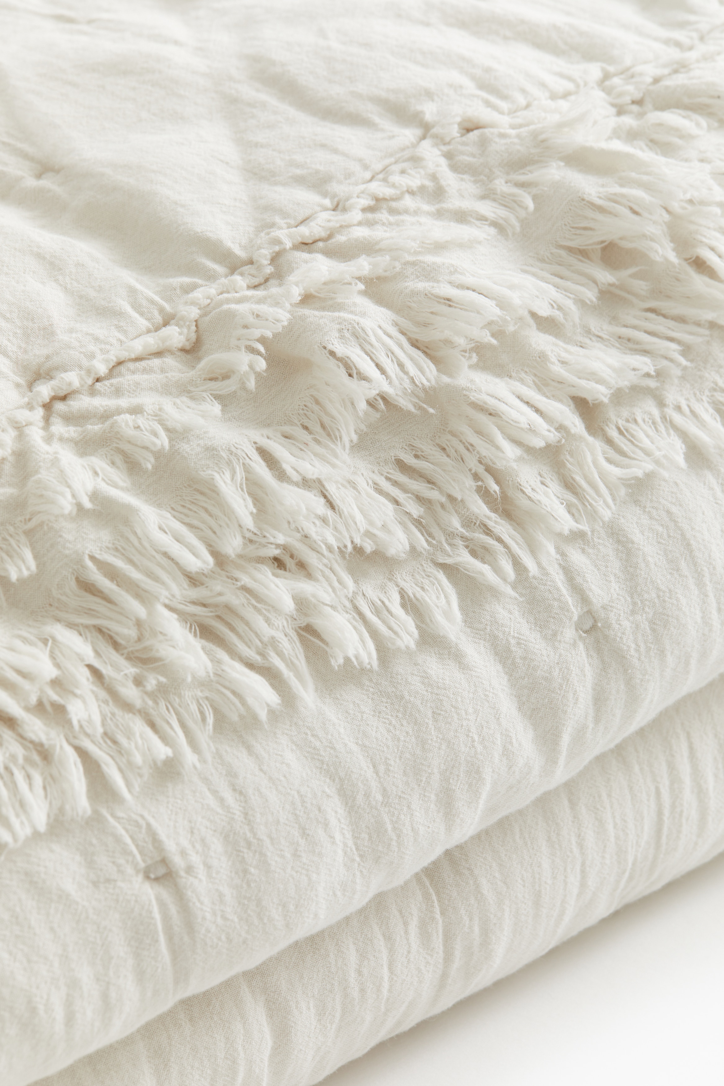 フリルトリムベッドカバー - ライトベージュ - Home All | H&M JP フリルトリムベッドカバー - ライトベージュ - Home All | H&M JP