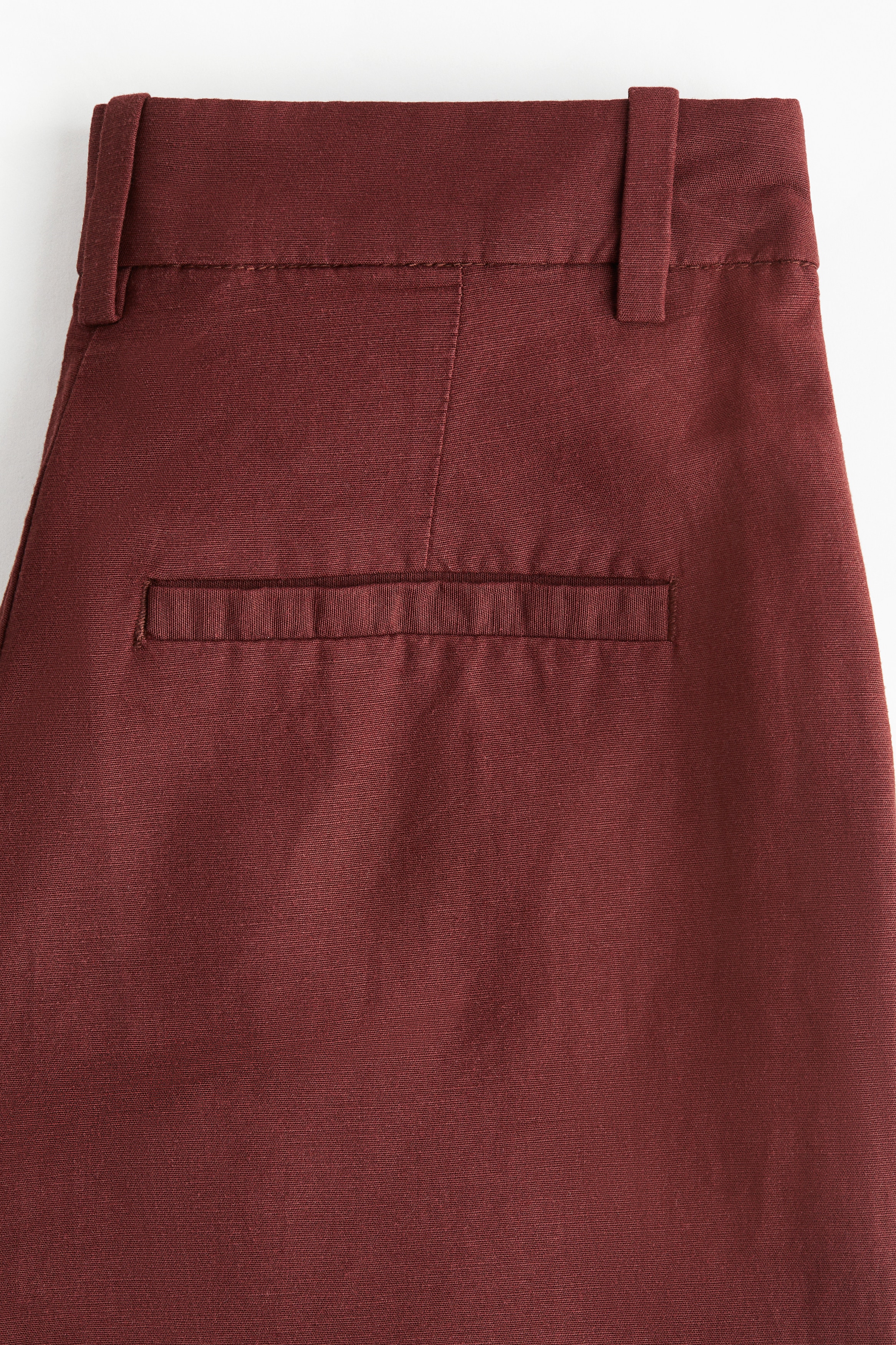 Wide linen-blend trousers