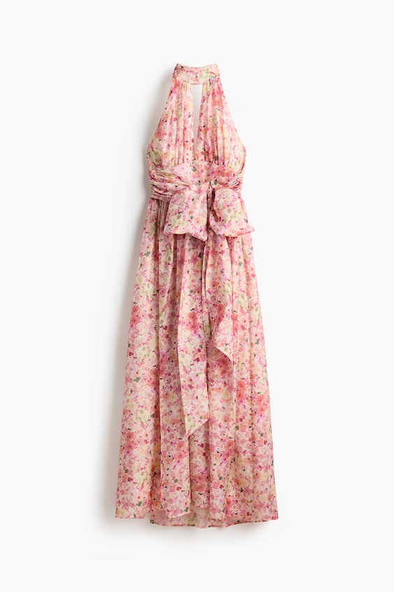 Женские платья H&M Tie-Detail Halterneck Dress